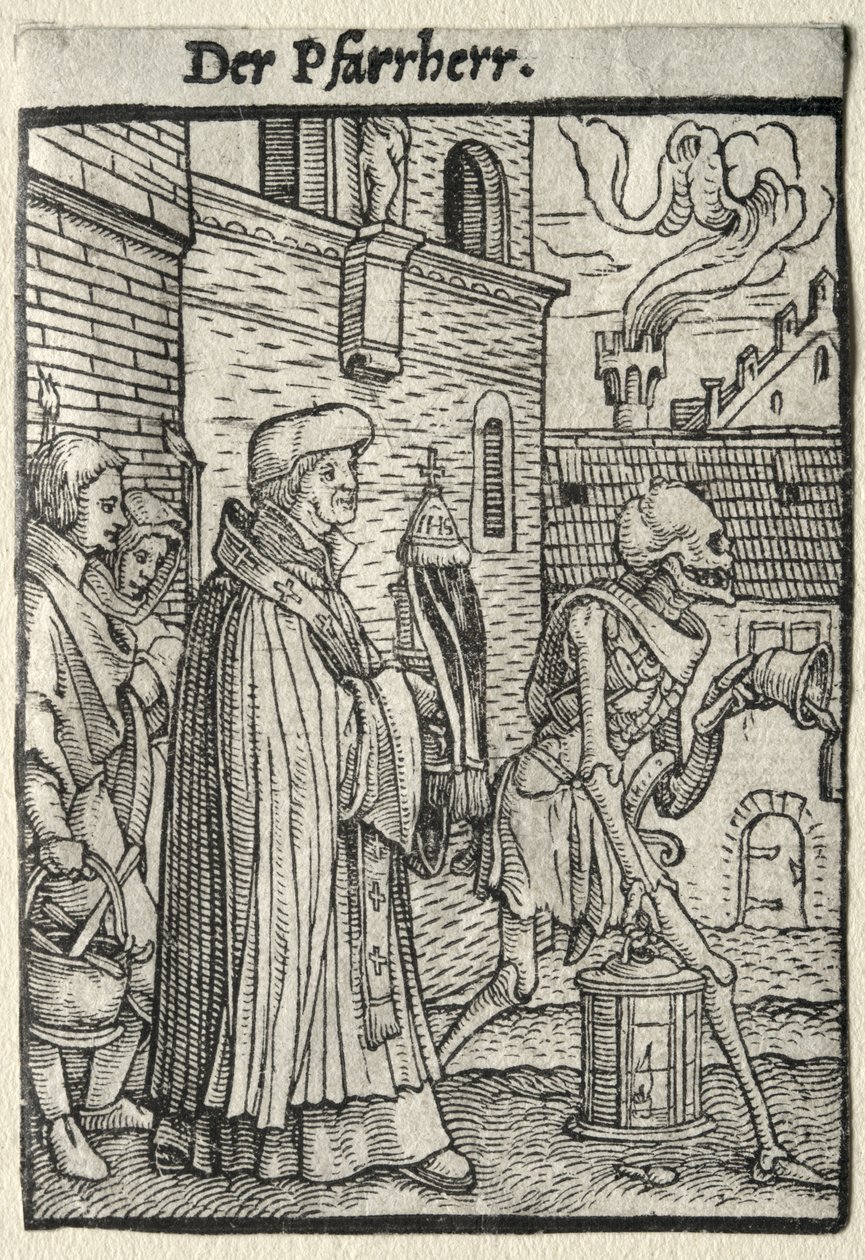 Dødedansen: Pastoren av Hans Holbein the Younger