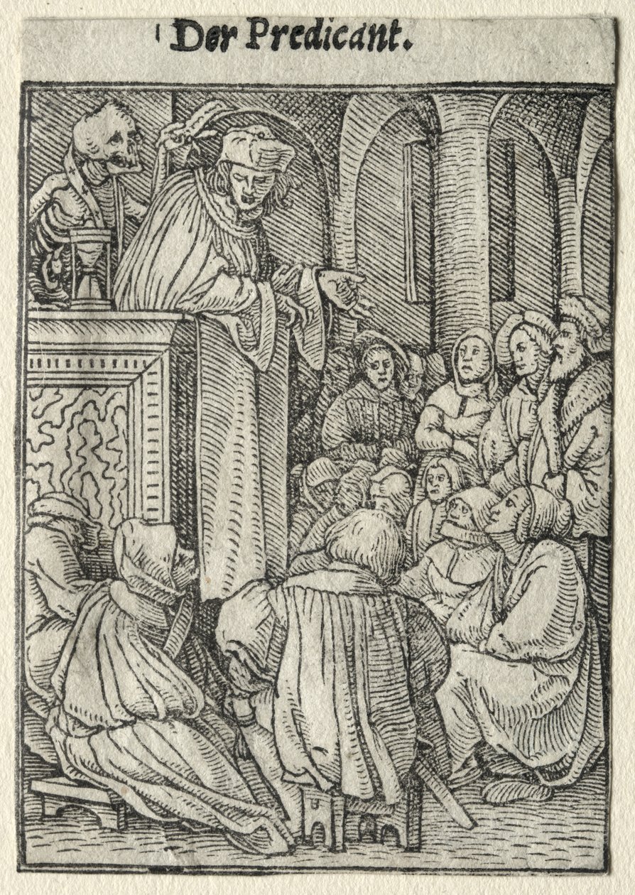 Dødedansen: Predikanten av Hans Holbein the Younger