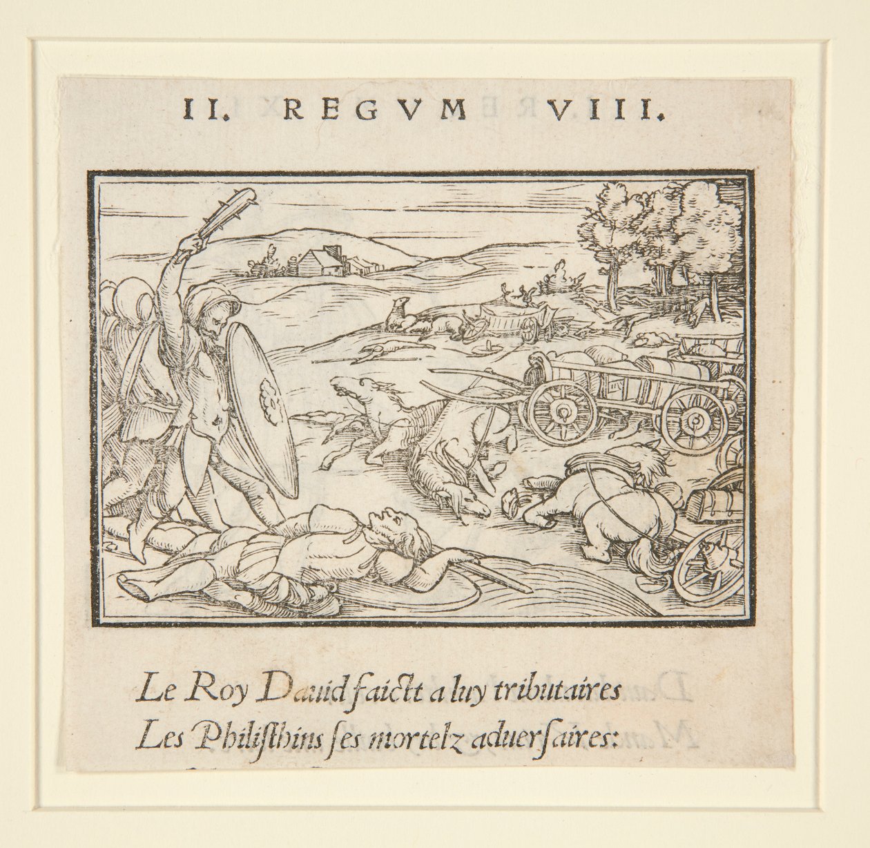 David underkuer sine fiender (rekto); David og Uriah (verso) av Hans Holbein der Jüngere