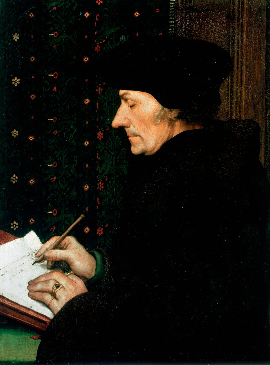 Desiderus Erasmus, nederlandsk humanist og lærd, 1523 av Hans Holbein der Jüngere