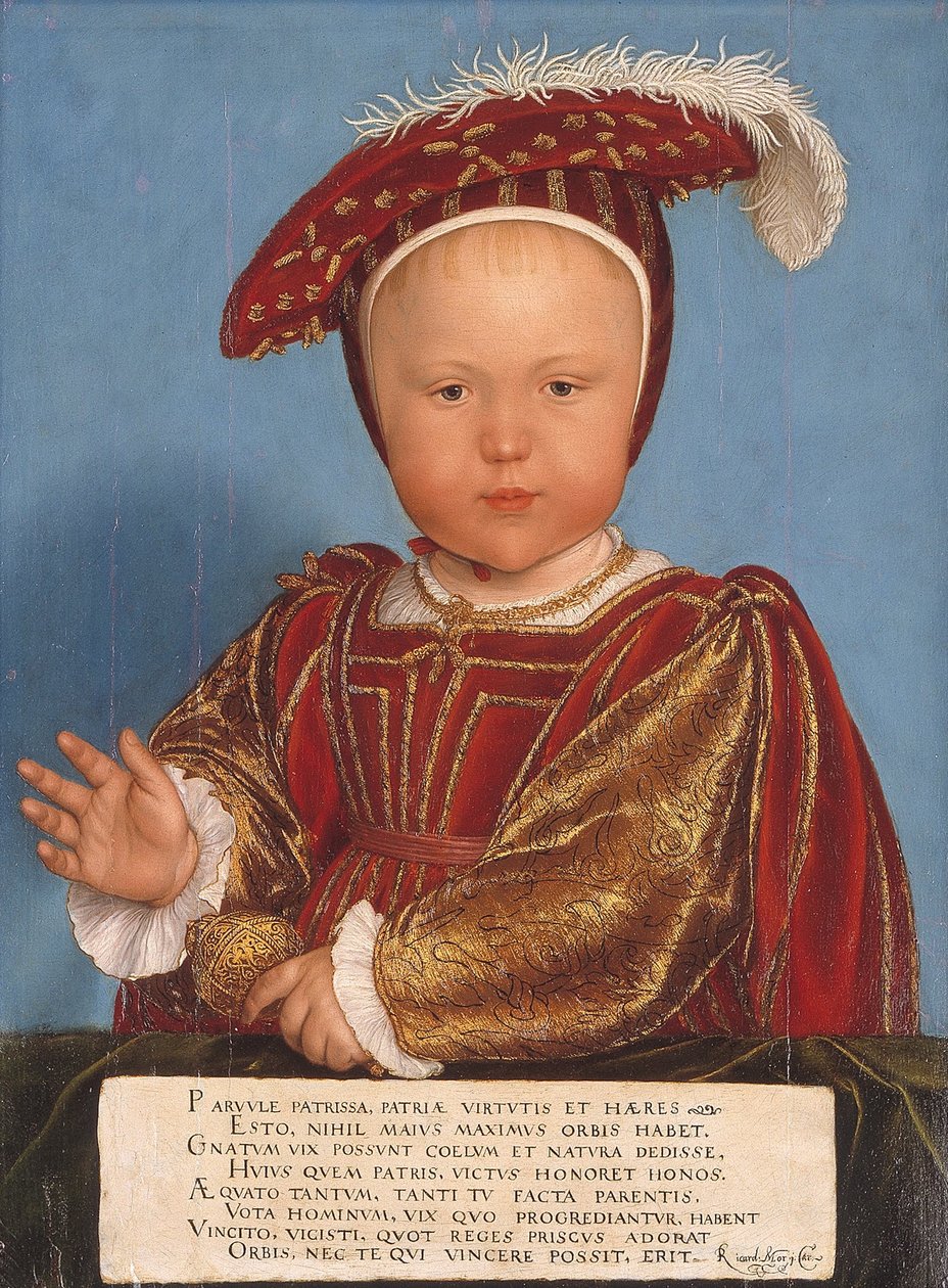 Edward, prins av Wales, senere kong Edvard VI av Hans Holbein the Younger