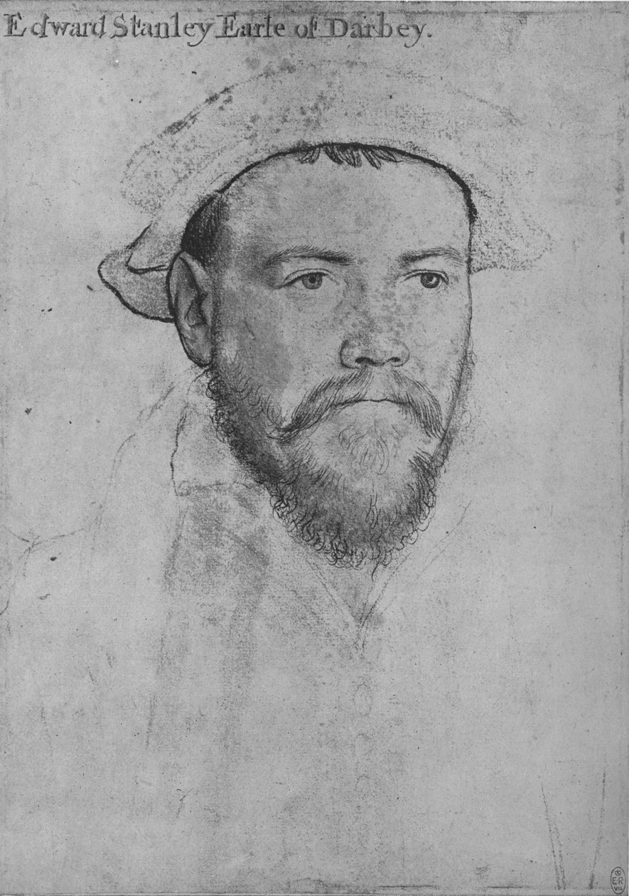 Edward Stanley, jarl av Derby, c1532-1543 1945 av Hans Holbein der Jüngere