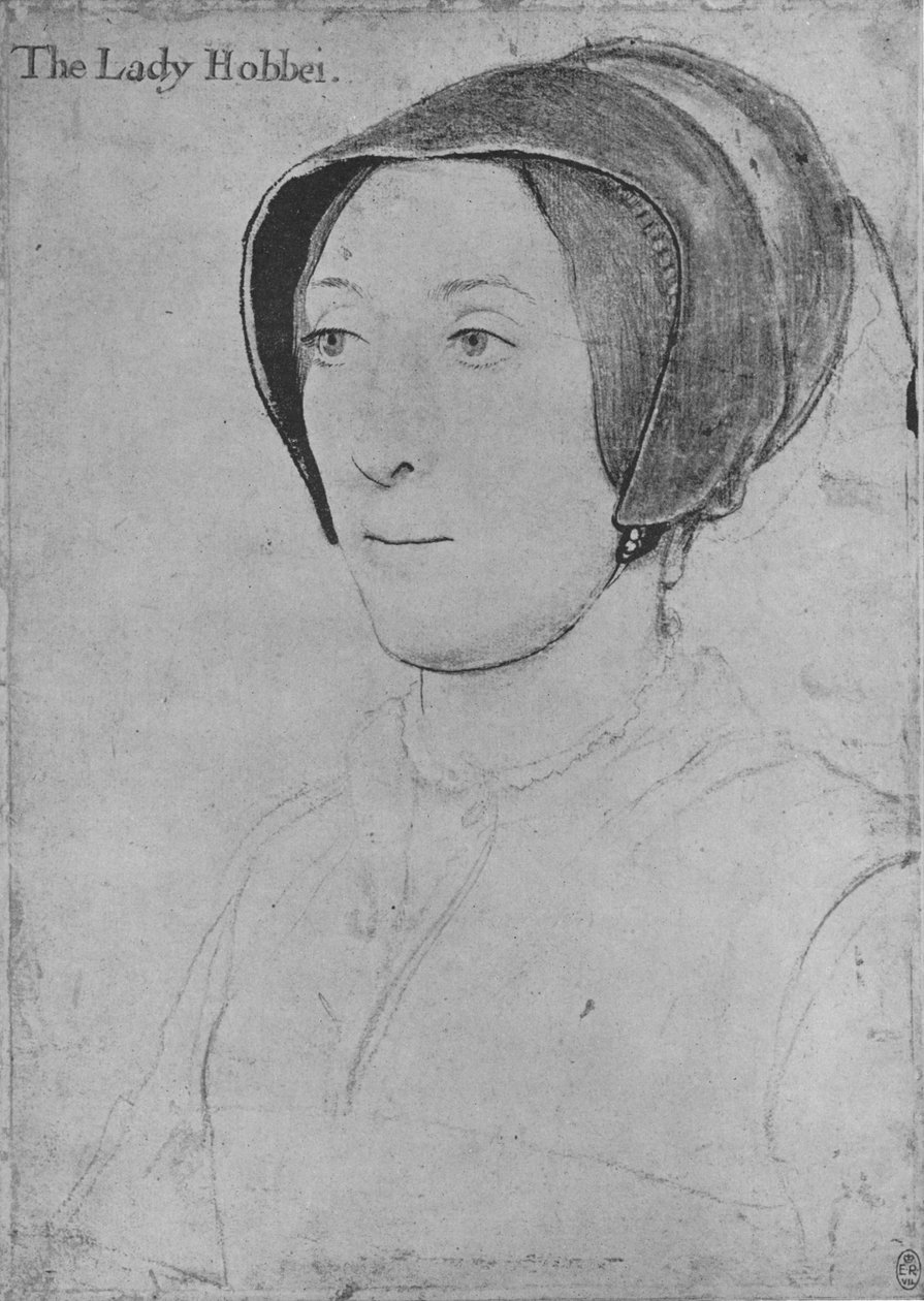 Elizabeth Hoby, c1532-1543 1945 av Hans Holbein der Jüngere