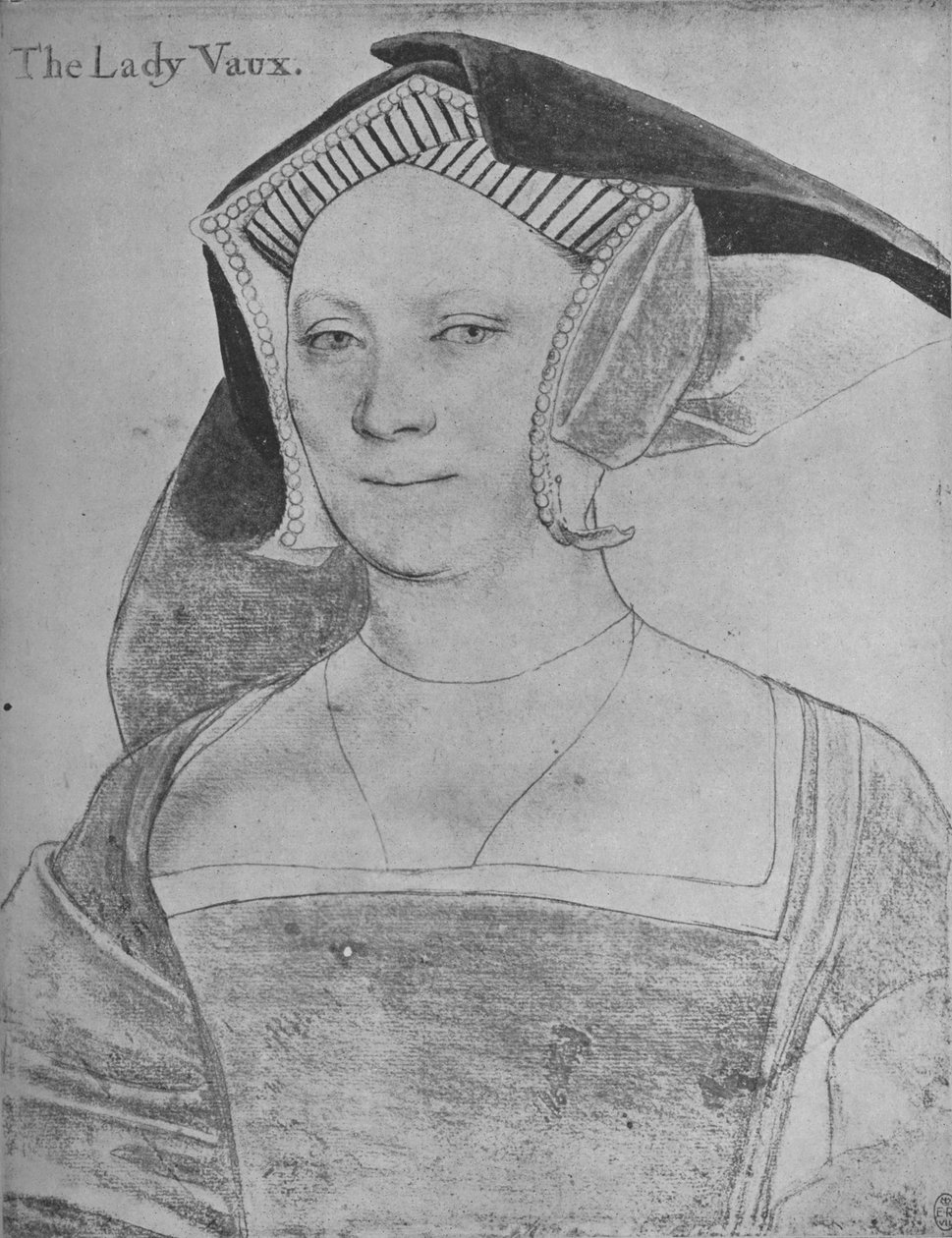 Elizabeth, Lady Vaux, c1536 1945 av Hans Holbein der Jüngere