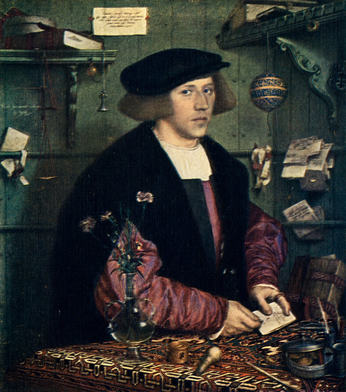 George Gisze, 1532, 1909 av Hans Holbein der Jüngere