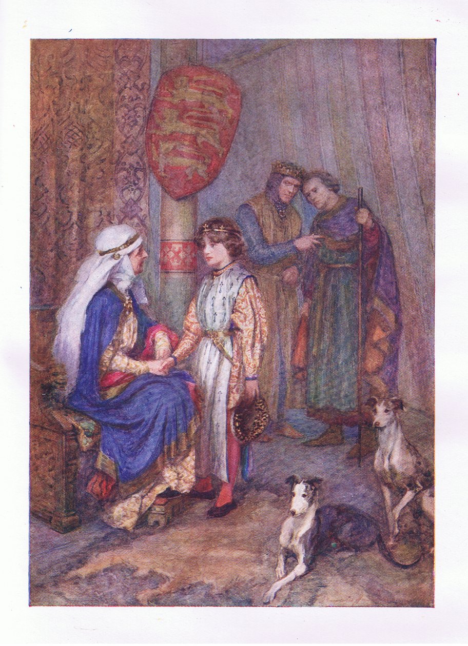 Hubert, Hubert, kast ditt øye på den unge gutten (King John), fra The Complete Works of Shakespeare utgitt av George Harrap & Co Ltd, 1920-tallet av Hans Holbein der Jüngere