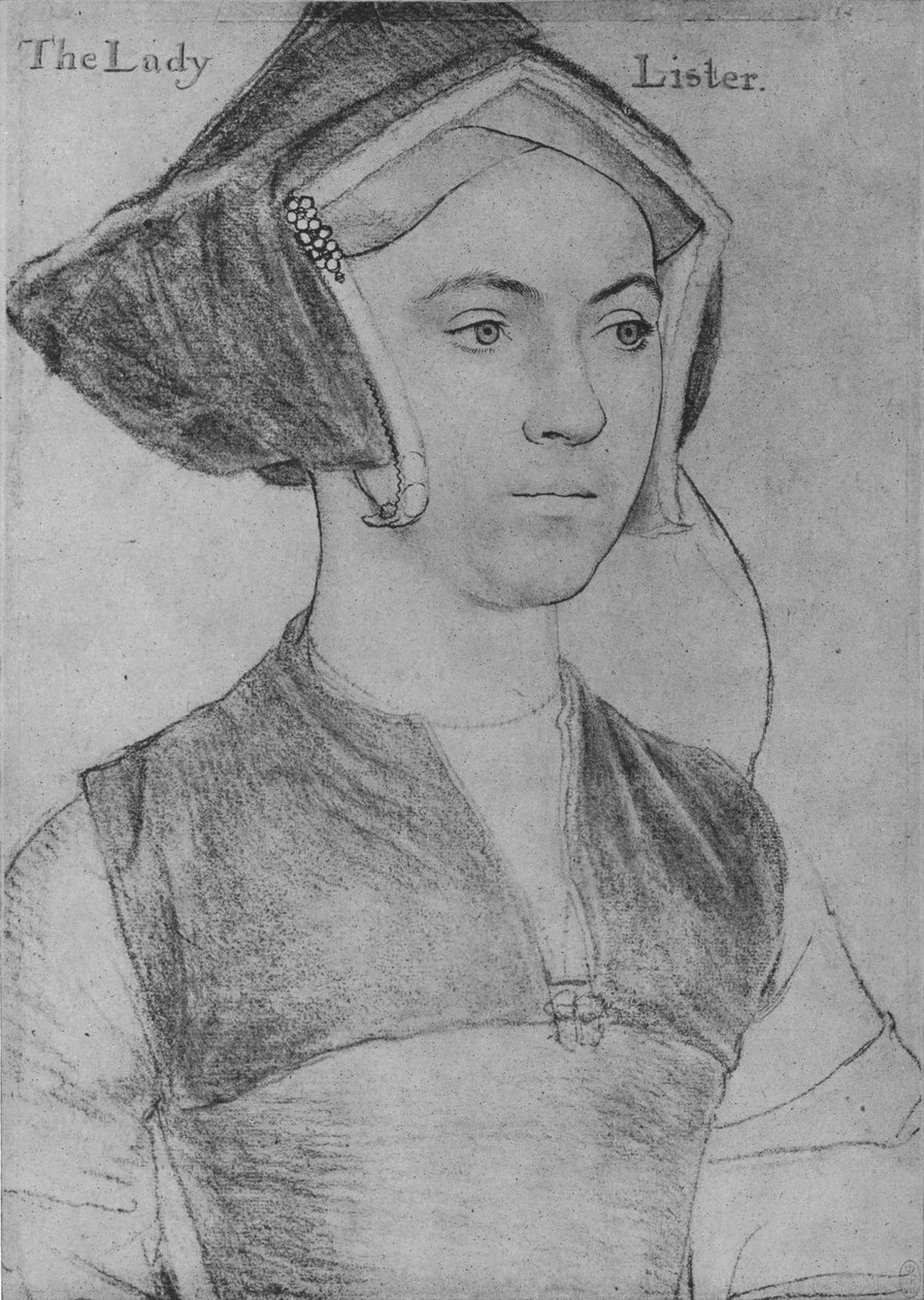Jane, Lady Lister, c1532-1543 1945 av Hans Holbein der Jüngere