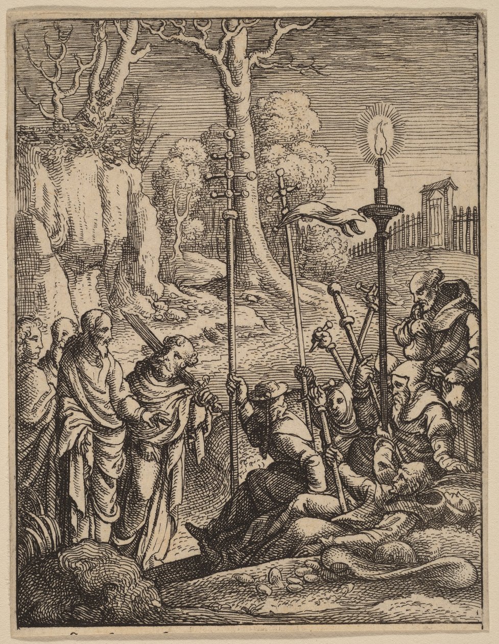 Jesus konfronterer sine motstandere av Hans Holbein the Younger