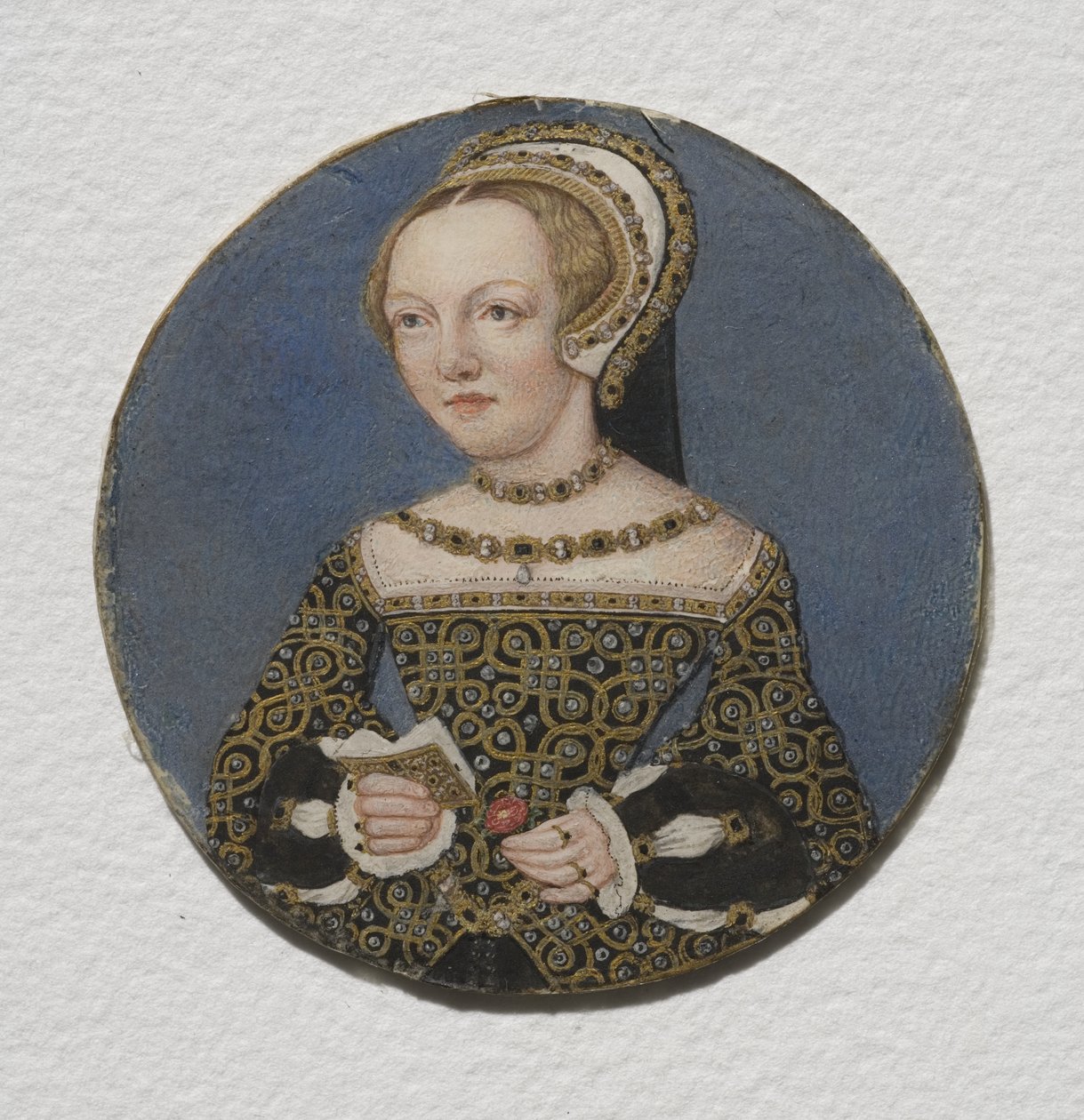 Lady Mary Howard, ca. 1533 (wc på pergament) av Hans Holbein der Jüngere