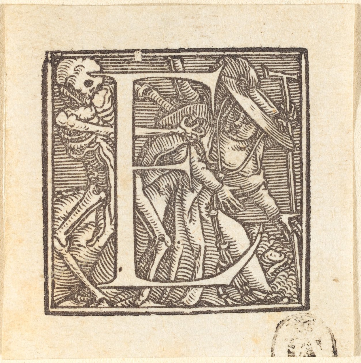Bokstaven E av Hans Holbein der Jüngere