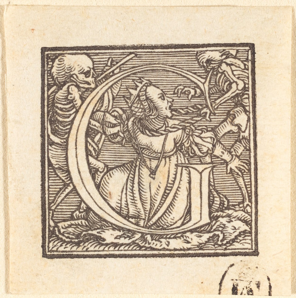 Bokstaven G av Hans Holbein der Jüngere