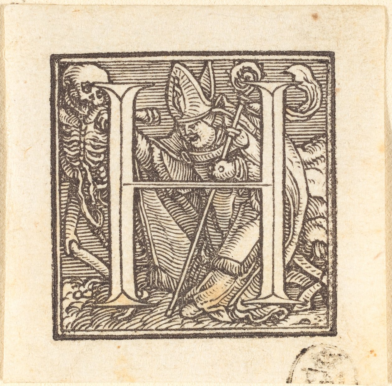 Bokstaven H av Hans Holbein der Jüngere