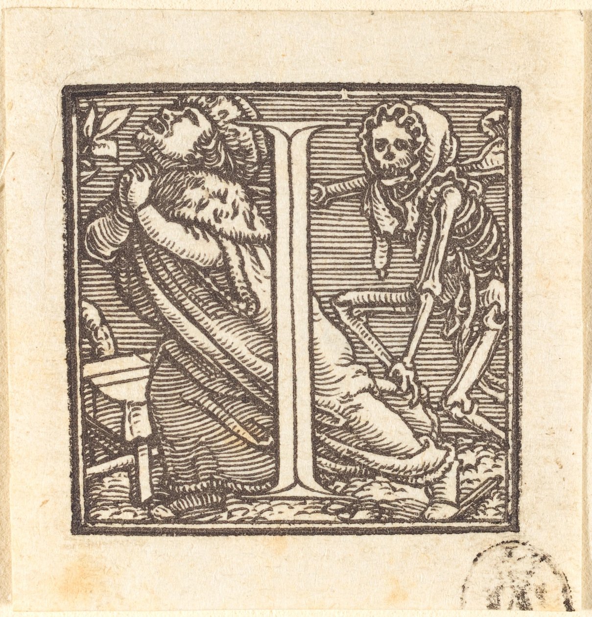 Bokstav I av Hans Holbein der Jüngere