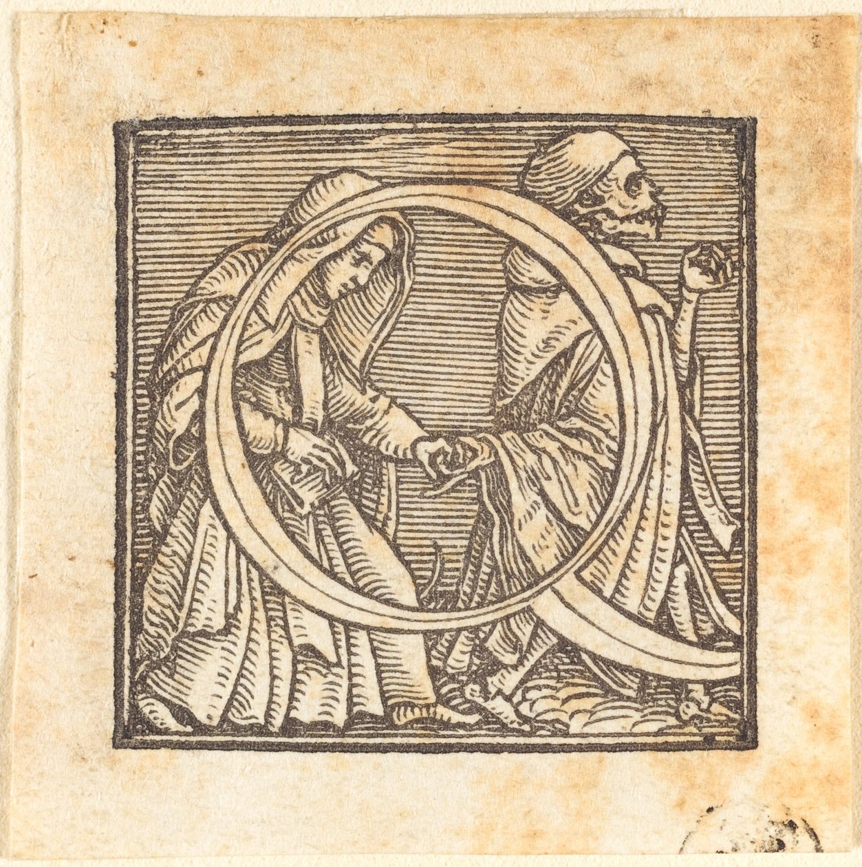 Bokstav Q av Hans Holbein der Jüngere