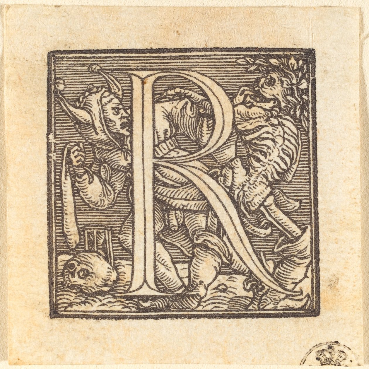 Bokstaven R av Hans Holbein der Jüngere