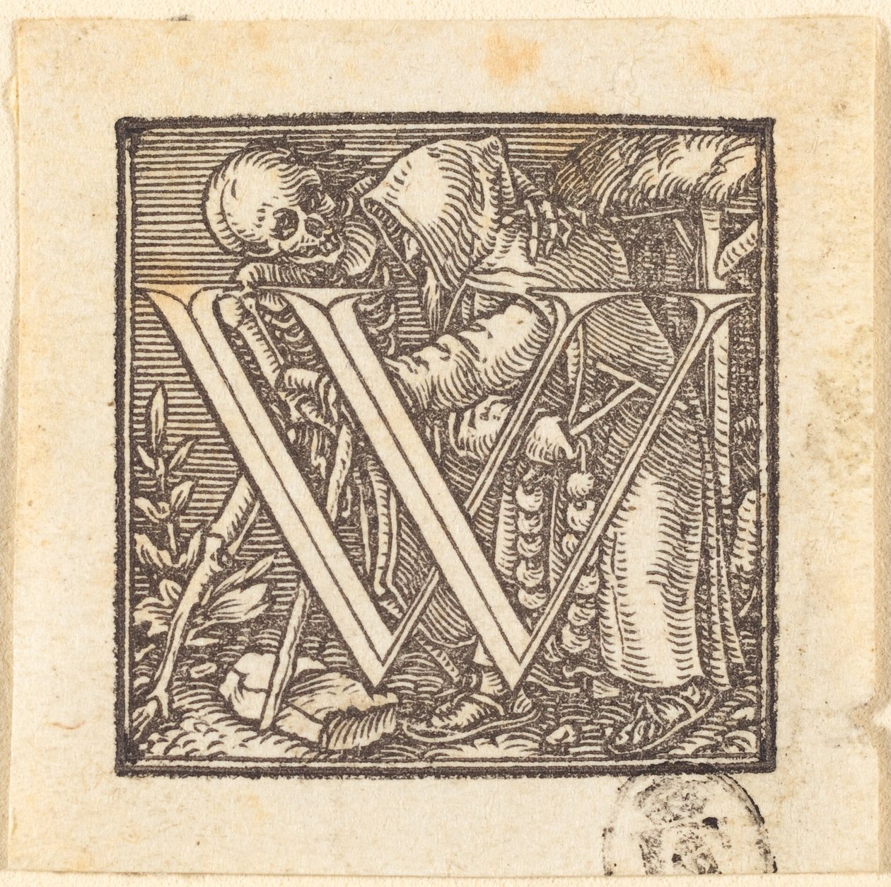 Bokstaven W av Hans Holbein der Jüngere