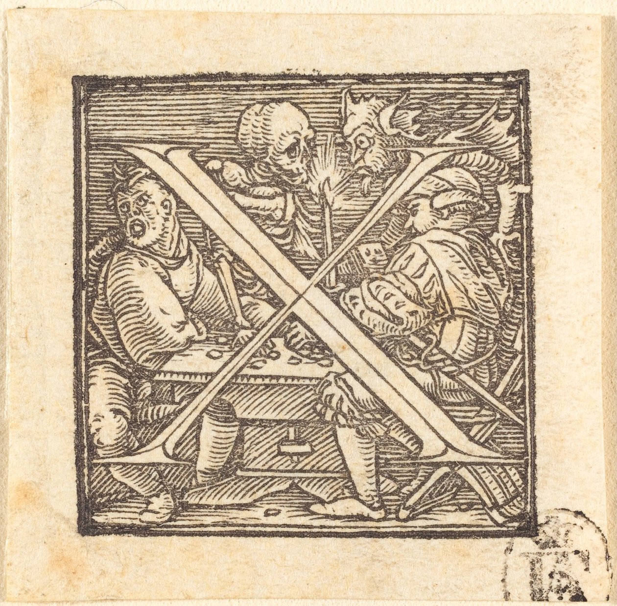 Bokstav X av Hans Holbein der Jüngere