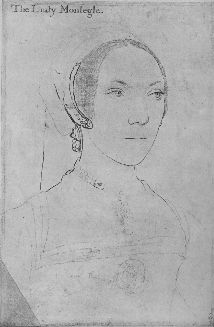 Mary, Lady Monteagle, c1538-1540 1945 av Hans Holbein der Jüngere