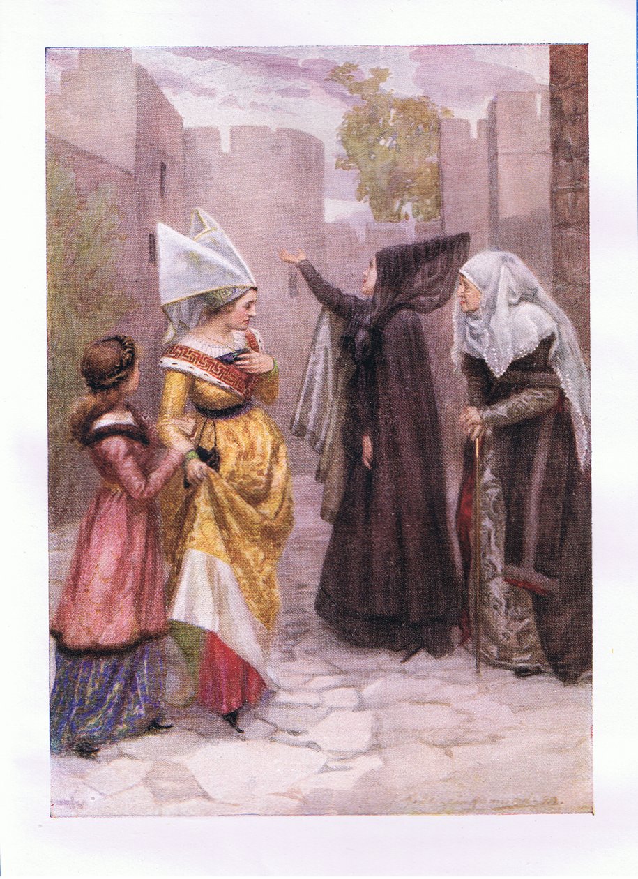 Synd dere eldgamle steiner, de ømme babes som misunnelse har immunisert innenfor deres vegger (Kong Richard III), fra The Complete Works of Shakespeare utgitt av George Harrap & Co Ltd, 1920-tallet av Hans Holbein der Jüngere