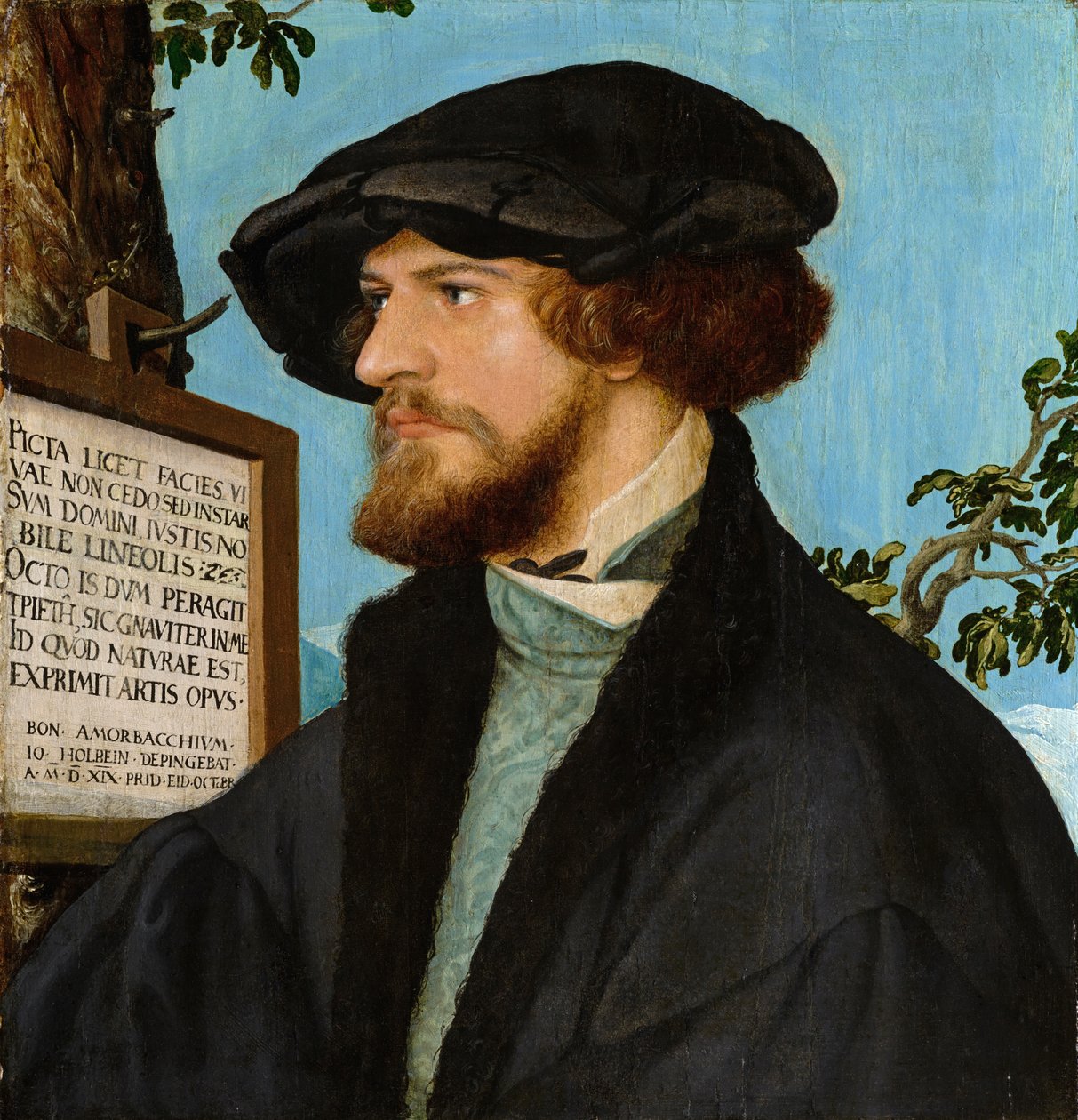 Portrett av Bonifacius Amerbach, 1519 (olje på furu) av Hans Holbein der Jüngere