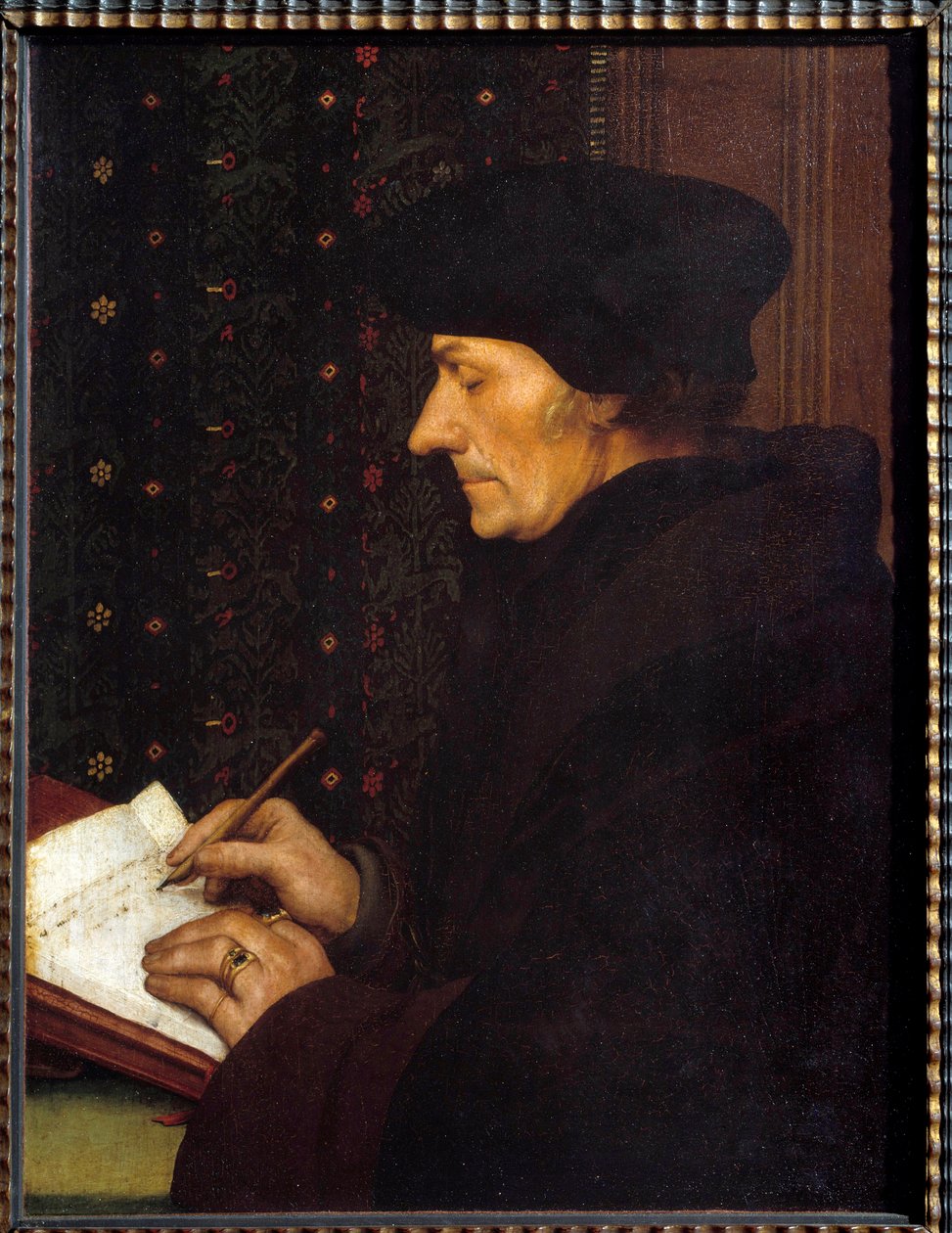 Portrett av Erasmus av Rotterdam (Desiderius Erasmus Rotterdamus av Hans Holbein der Jüngere