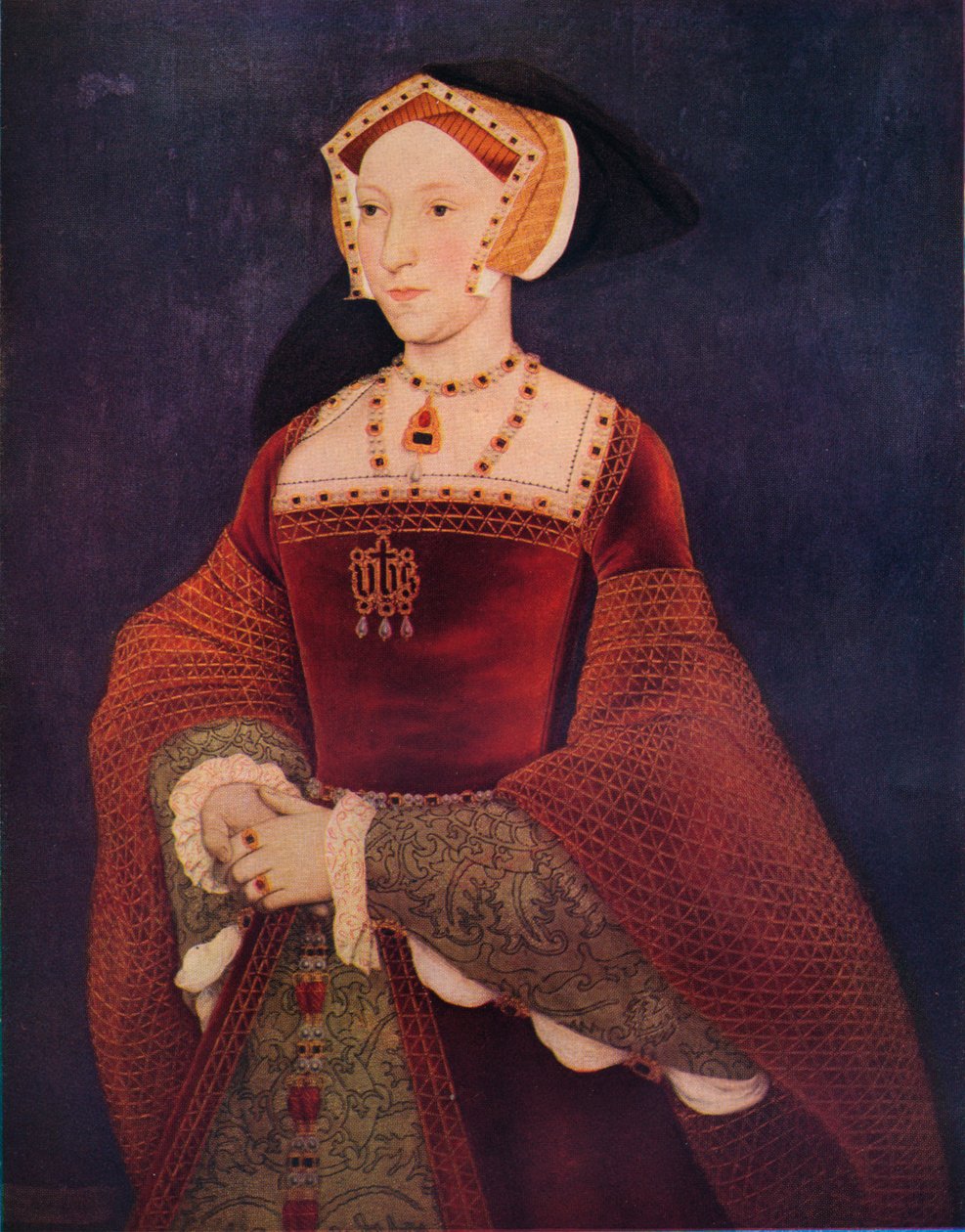 Portrett av Jane Seymour av Holbein, 1536, 1936. av Hans Holbein der Jüngere