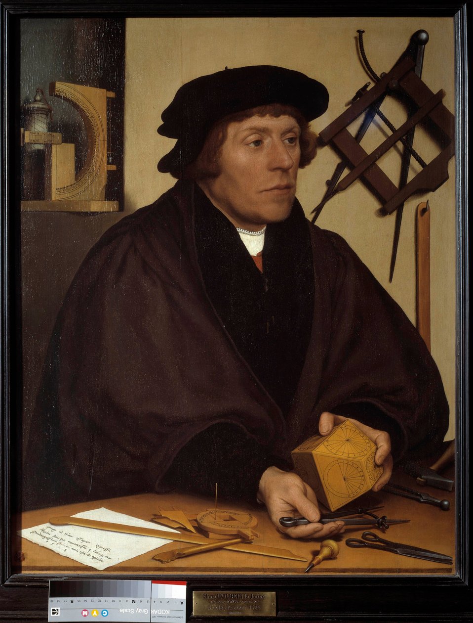 Portrett av Nicolas Kratzer (1487-1550) astronom av Henry VIII. Maleri av Hans Holbein den unge (1497-1543). Det 16. århundre. Dim. 0,83x0,67 m. av Hans Holbein der Jüngere