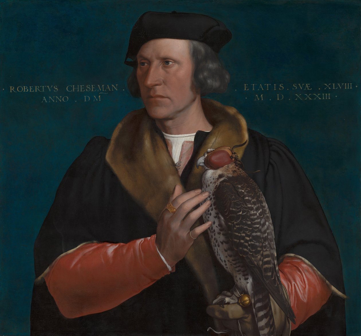 Portrett av Robert Cheseman (1485-1547) av Hans Holbein the Younger
