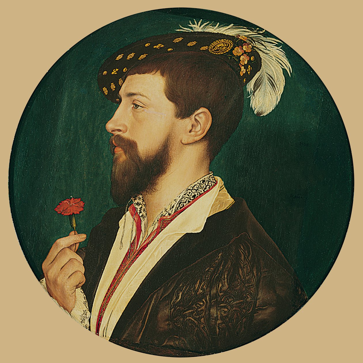 Portrett av Simon George fra Cornwall av Hans Holbein der Jüngere