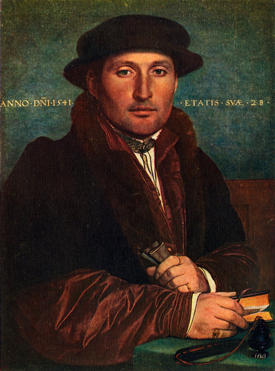 Portrett av en mann, 1541, 1909 av Hans Holbein der Jüngere