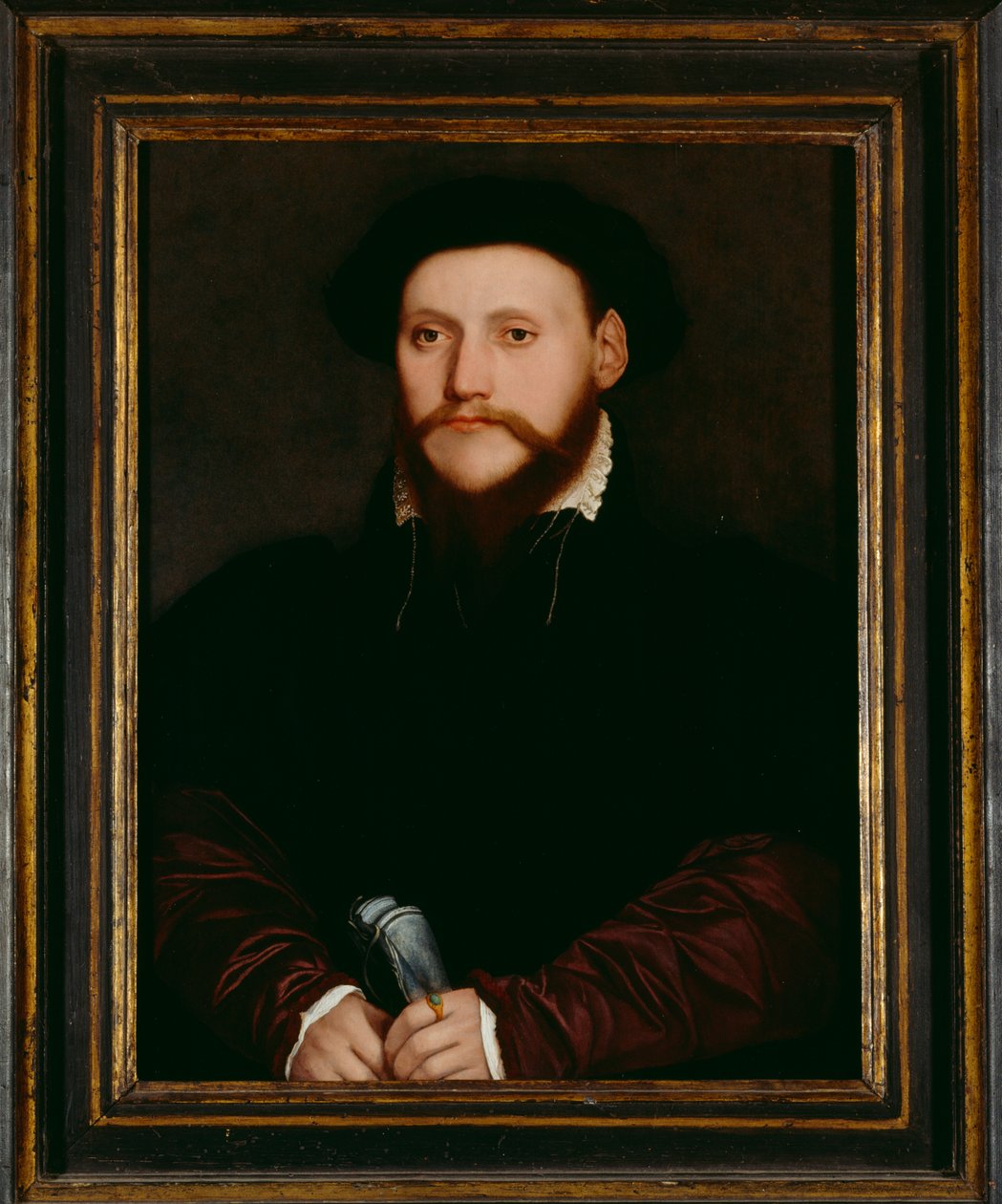 Portrett av en ukjent mann (olje på lerret) av Hans Holbein der Jüngere