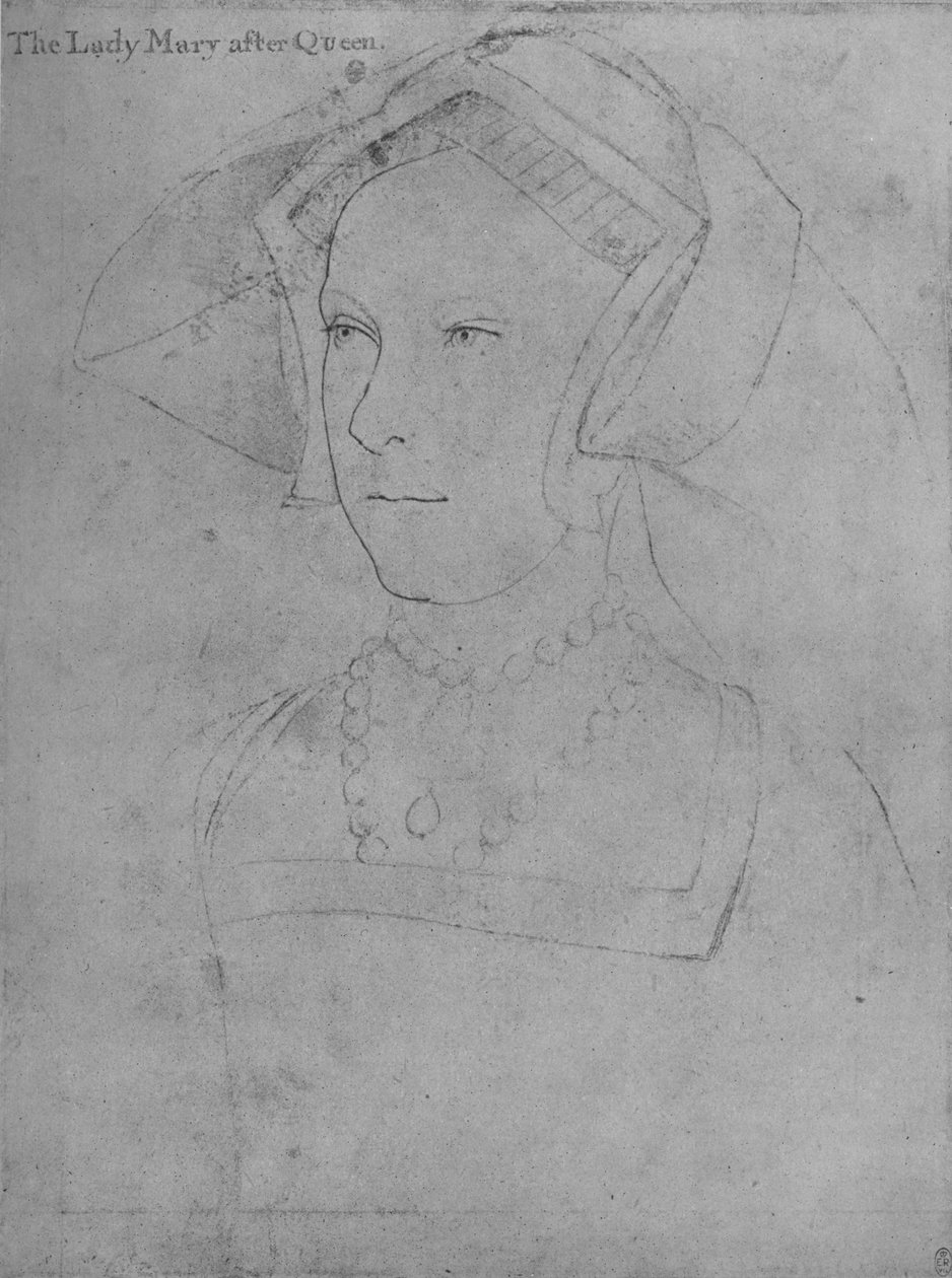 Prinsesse Mary, c1536 1945 av Hans Holbein der Jüngere