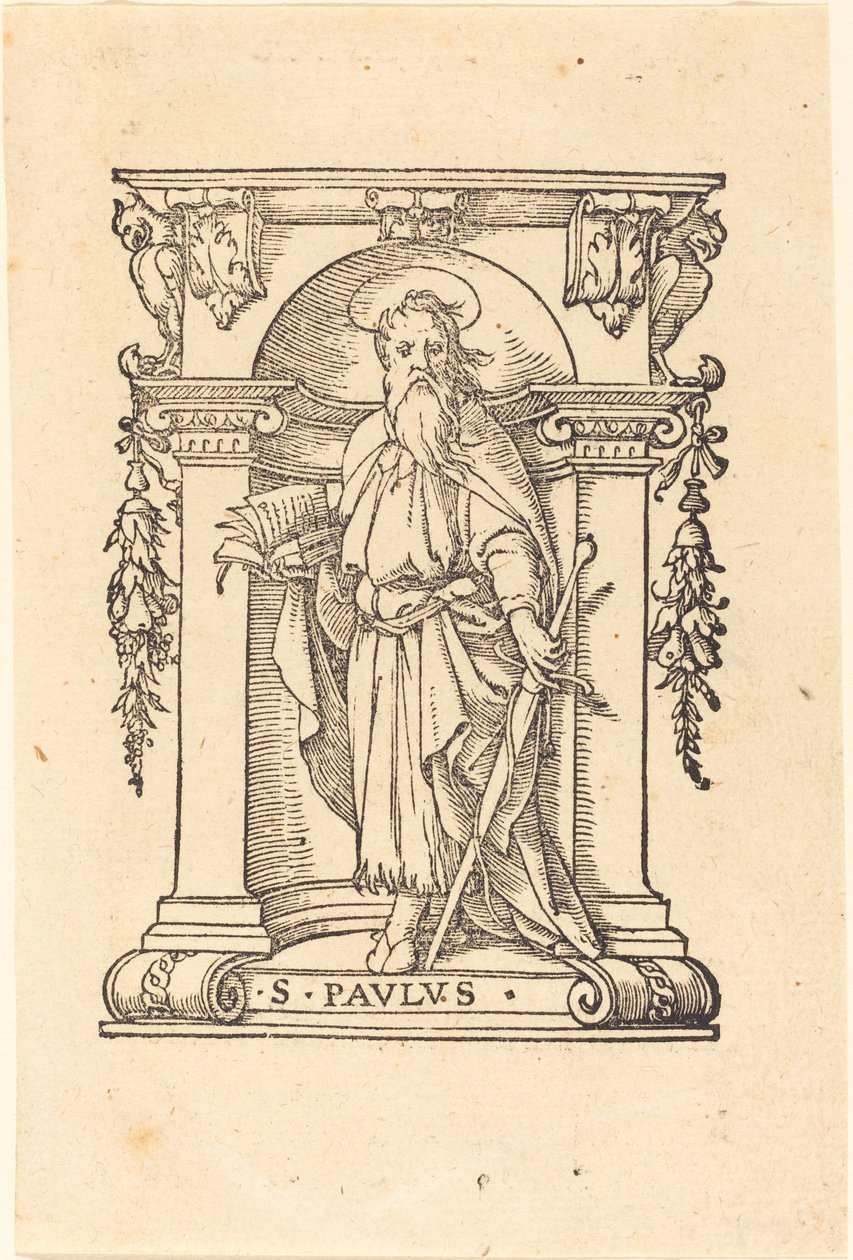 Saint Paul med bok og sverd av Hans Holbein der Jüngere