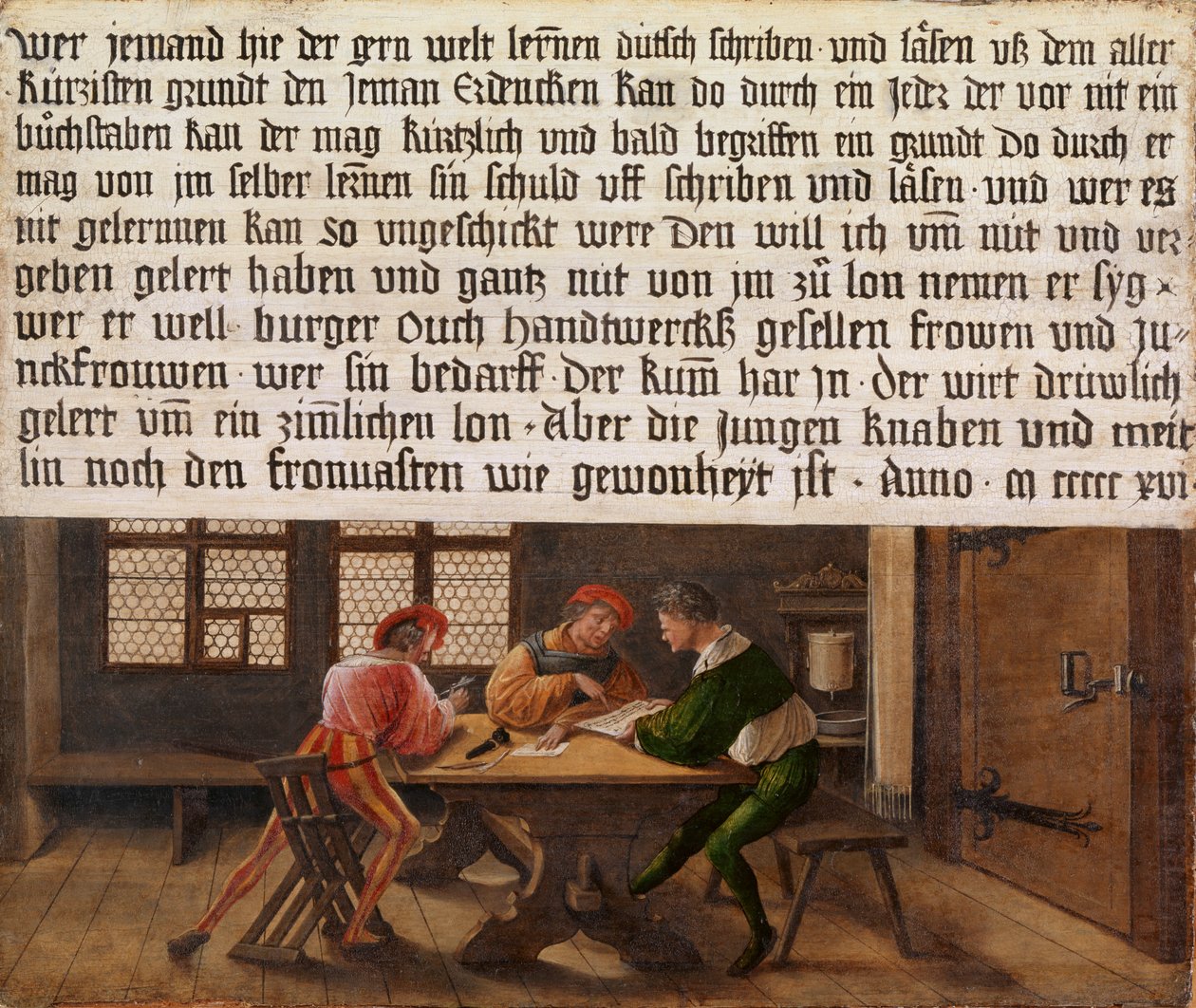 Skolemesterskilt av Hans Holbein der Jüngere
