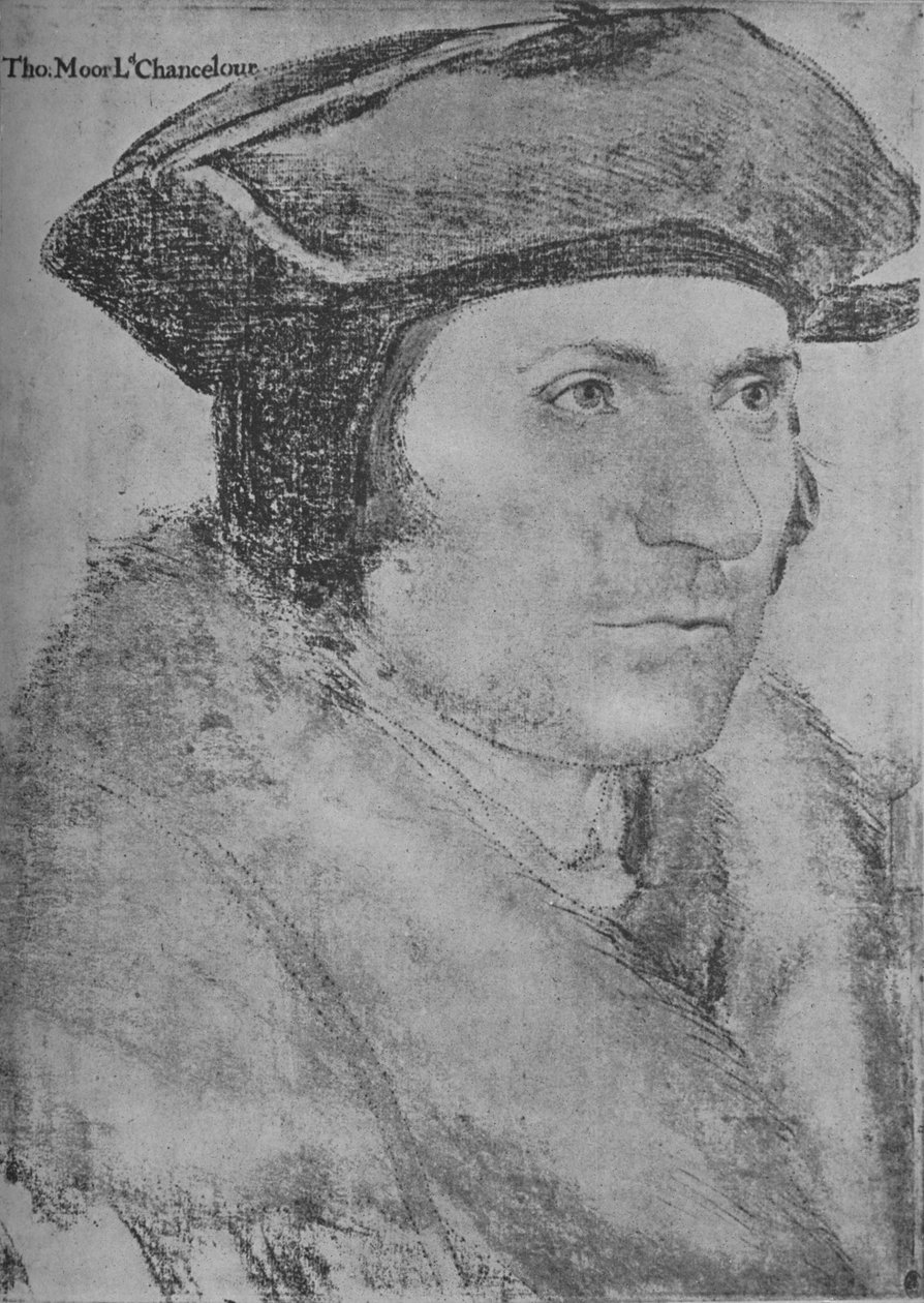Sir Thomas More, 1526-1527 1945 av Hans Holbein der Jüngere