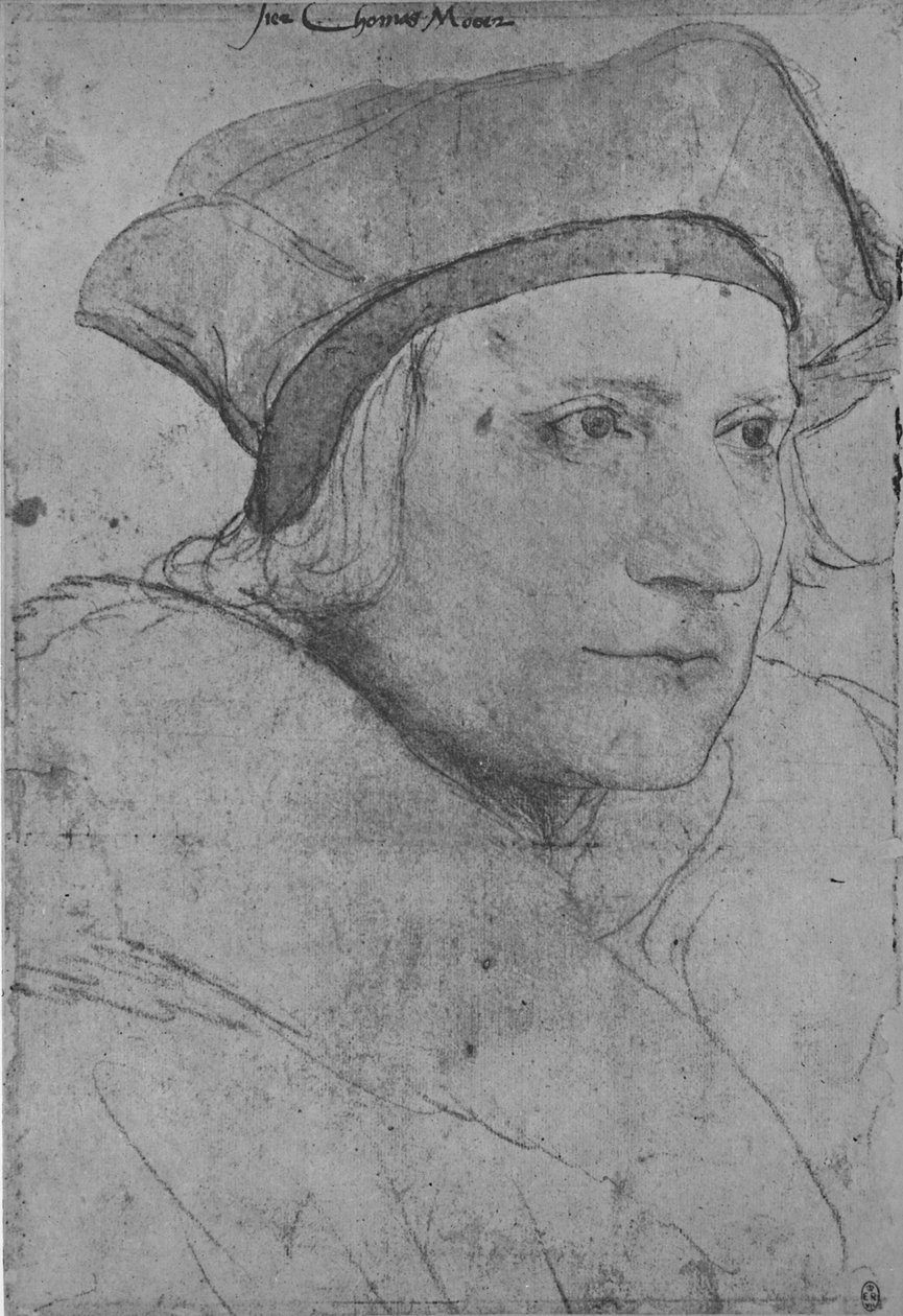 Sir Thomas More, 1526-1527 1945 av Hans Holbein der Jüngere