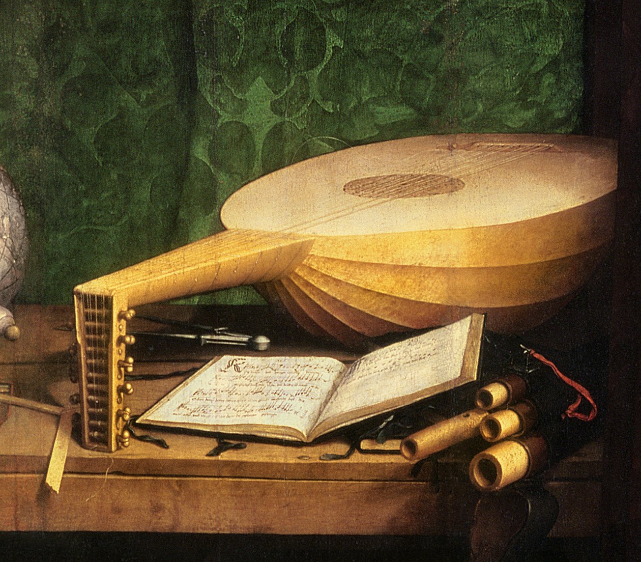 The Ambassadors, 1533 olje på panel detalj av 122676 av Hans Holbein der Jüngere