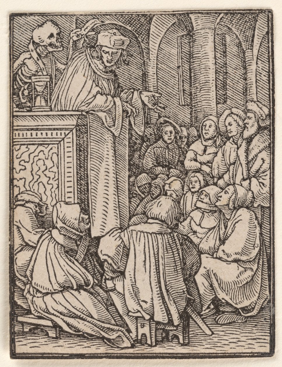 Presten, fra Dødsdansen av Hans Holbein the Younger