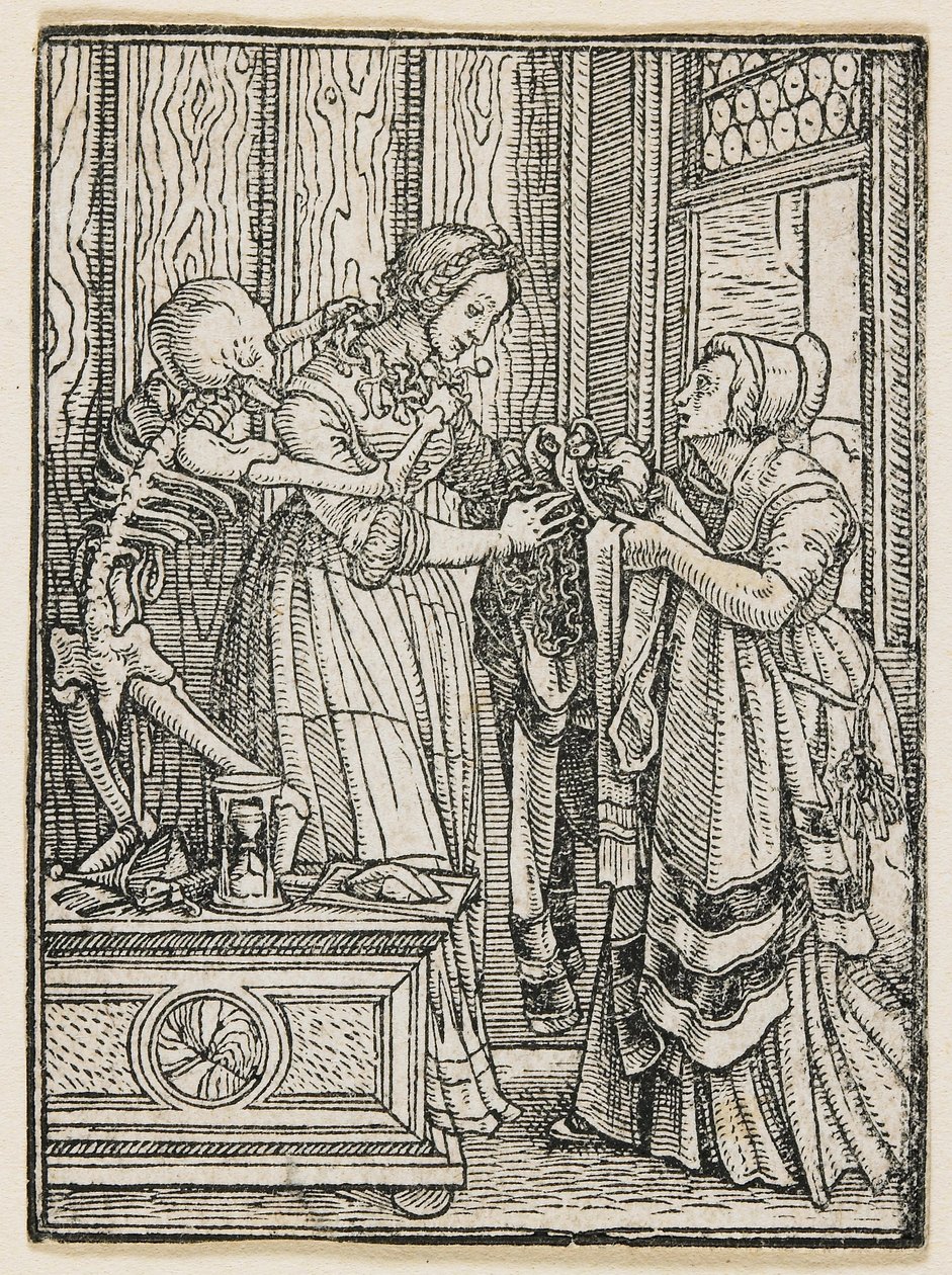 Grevinnnen fra Dødsdansen (Lyon), 1538 av Hans Holbein the Younger