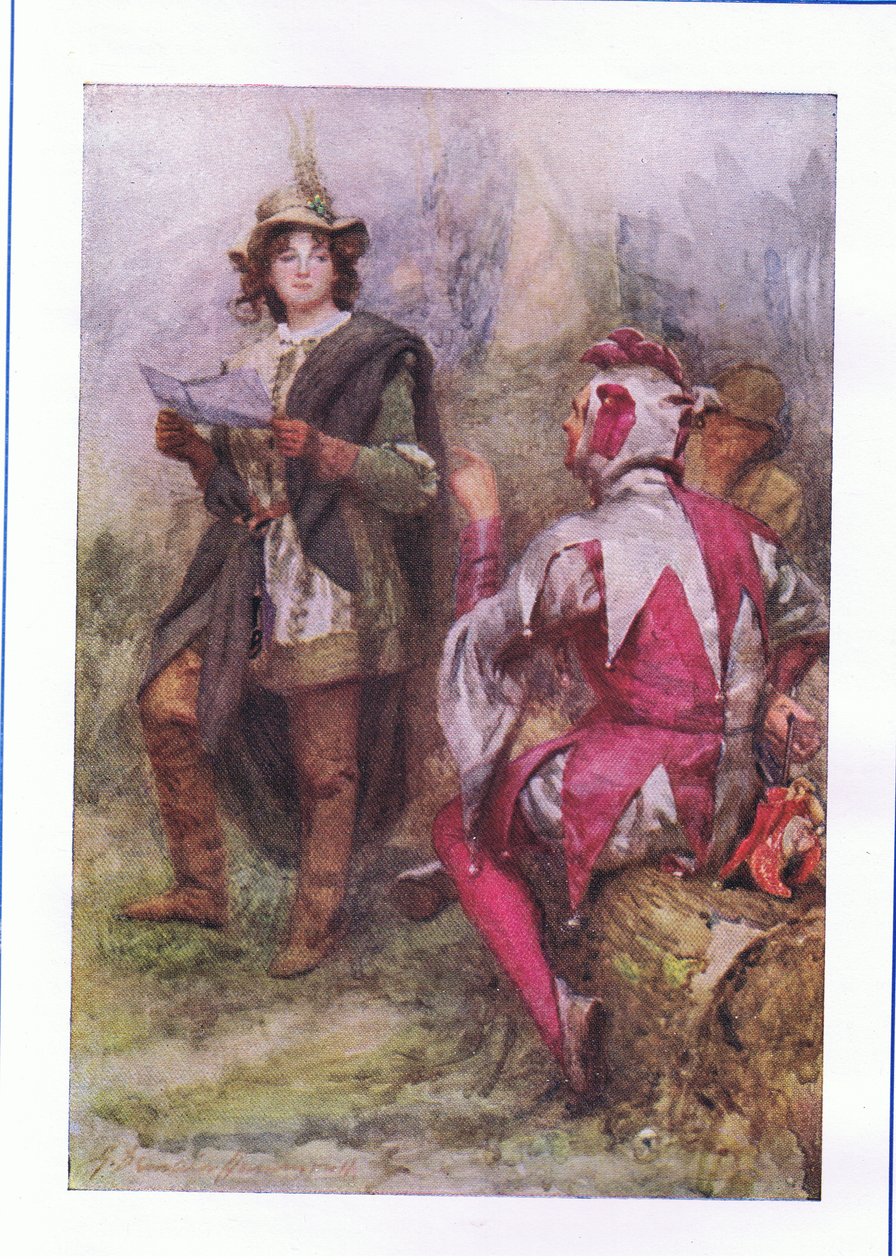 Treet gir dårlig frukt (As You Like It), fra The Complete Works of Shakespeare utgitt av George Harrap & Co Ltd, 1920-tallet av Hans Holbein der Jüngere