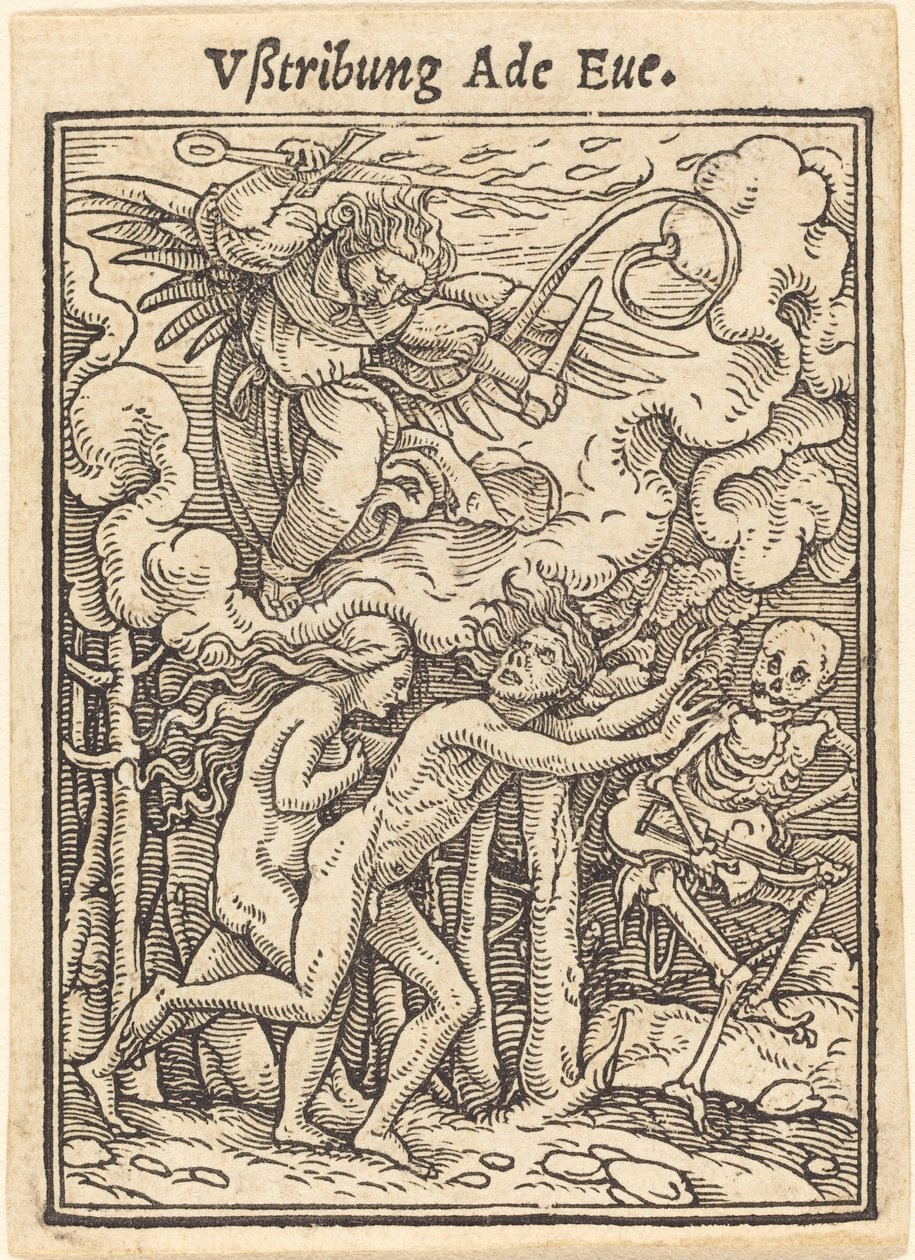 Vßtribung Ade Eue av Hans Holbein der Jüngere