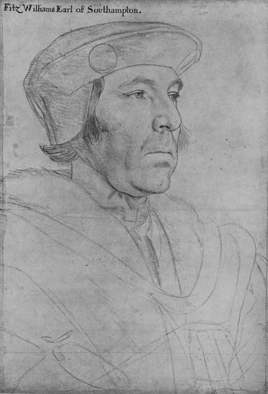 William Fitzwilliam, jarl av Southampton, c1536-1540 1945 av Hans Holbein der Jüngere