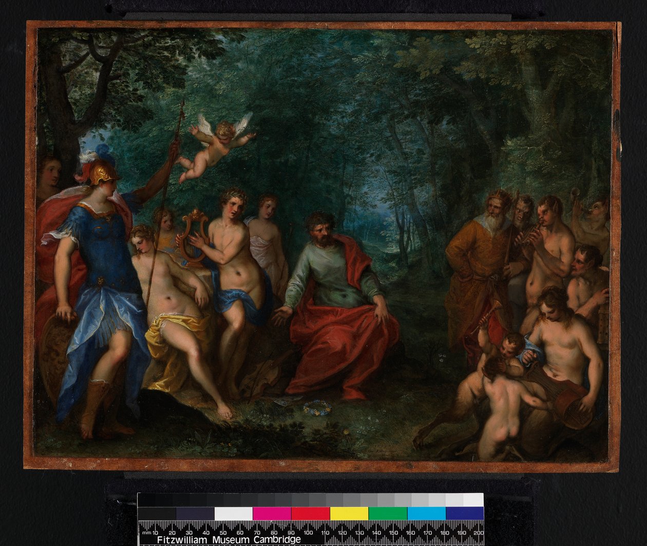 Konkurransen mellom Apollo og Pan, 1599 av Hans I or Johann Rottenhammer