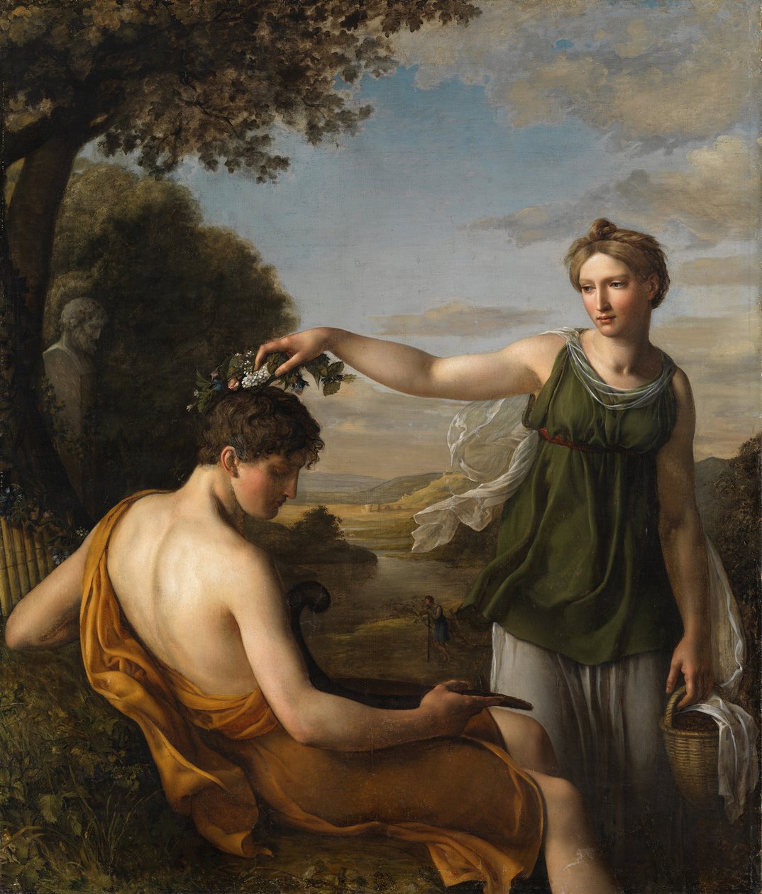 Chloe, av Oeri, Hans Jakob (1782-1868). Olje på lerret av Hans Jakob Oeri
