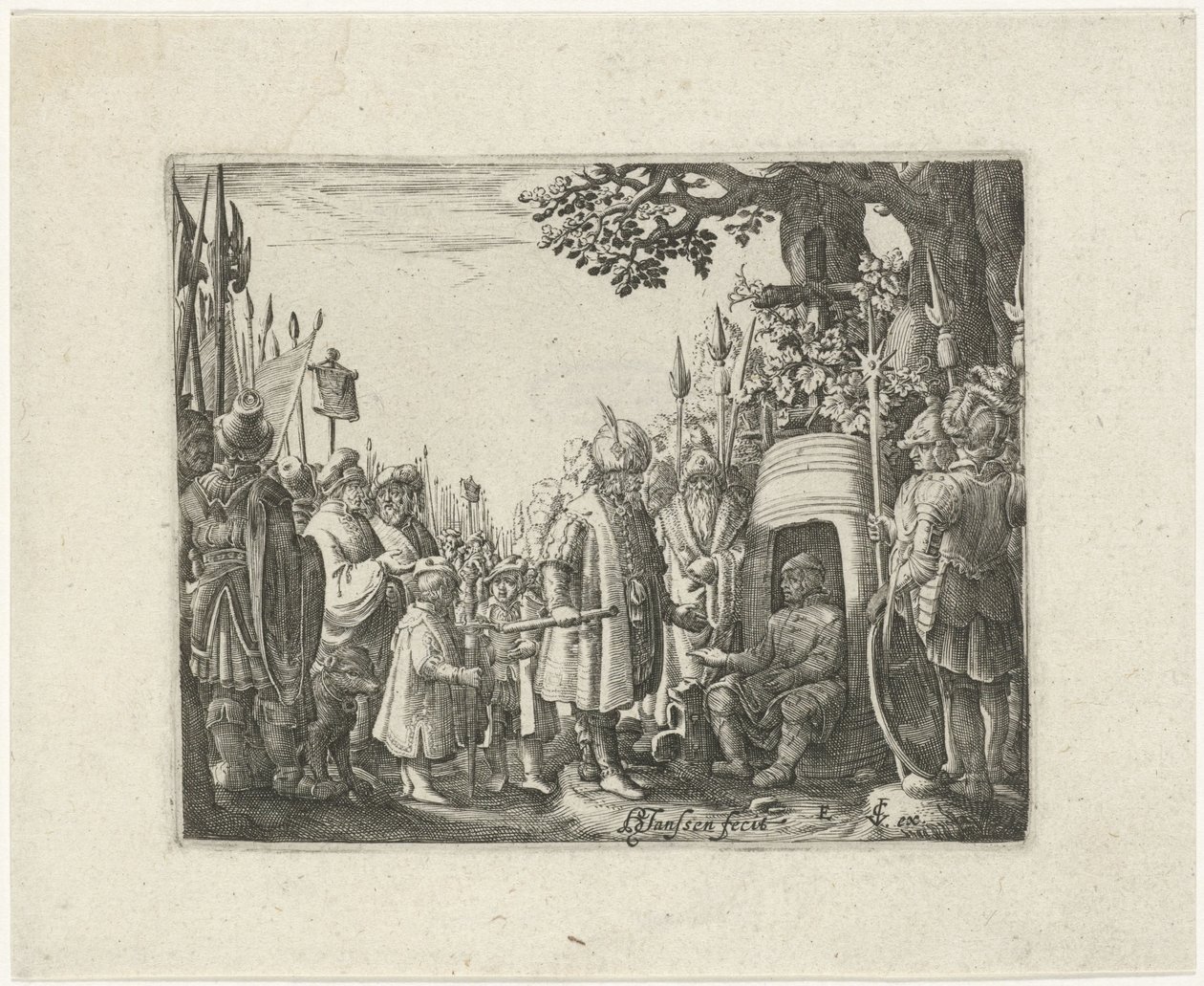 Alexander den store og Diogenes av Hans Janssen