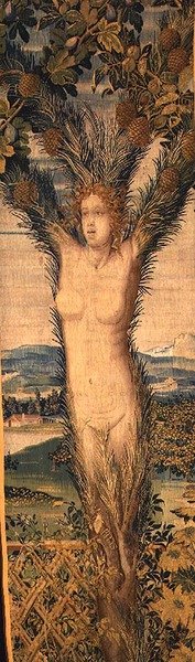 En av et par billedvev som viser Daphne og Pitys, midten av 1500-tallet (teppe) av Hans Karcher