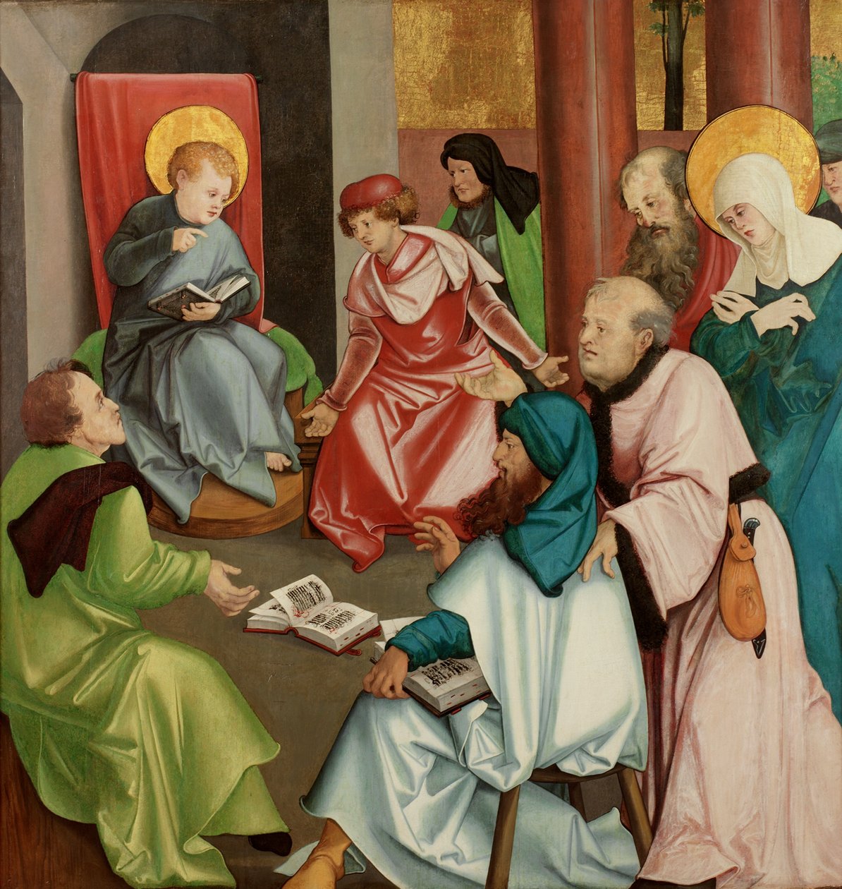 Kristus i tempelet, ca. 1505 (olje på panel) av Hans Leonard Schaufelein