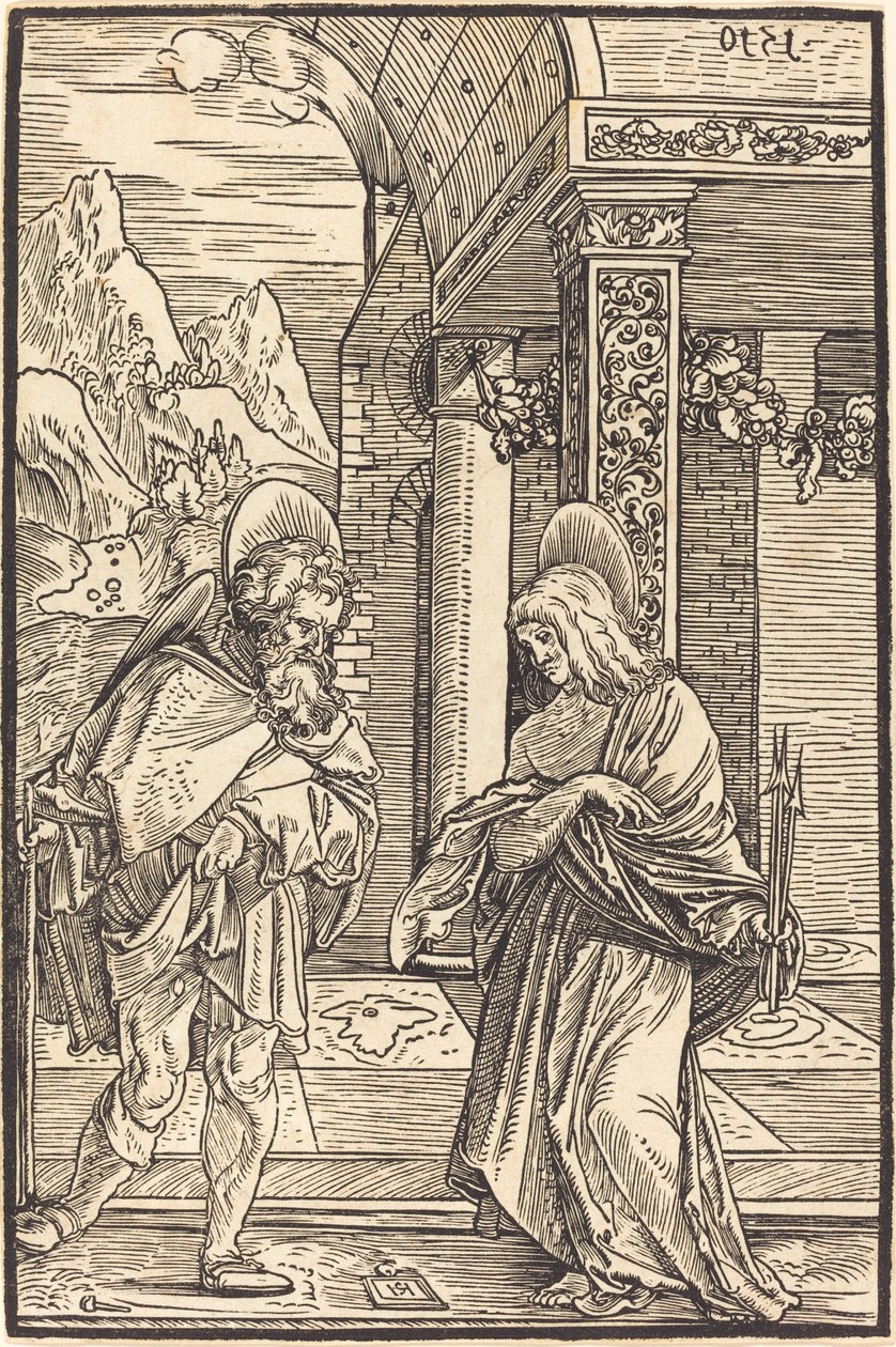 Saint Roch og Saint Sebastian av Hans Leonard Schaufelein