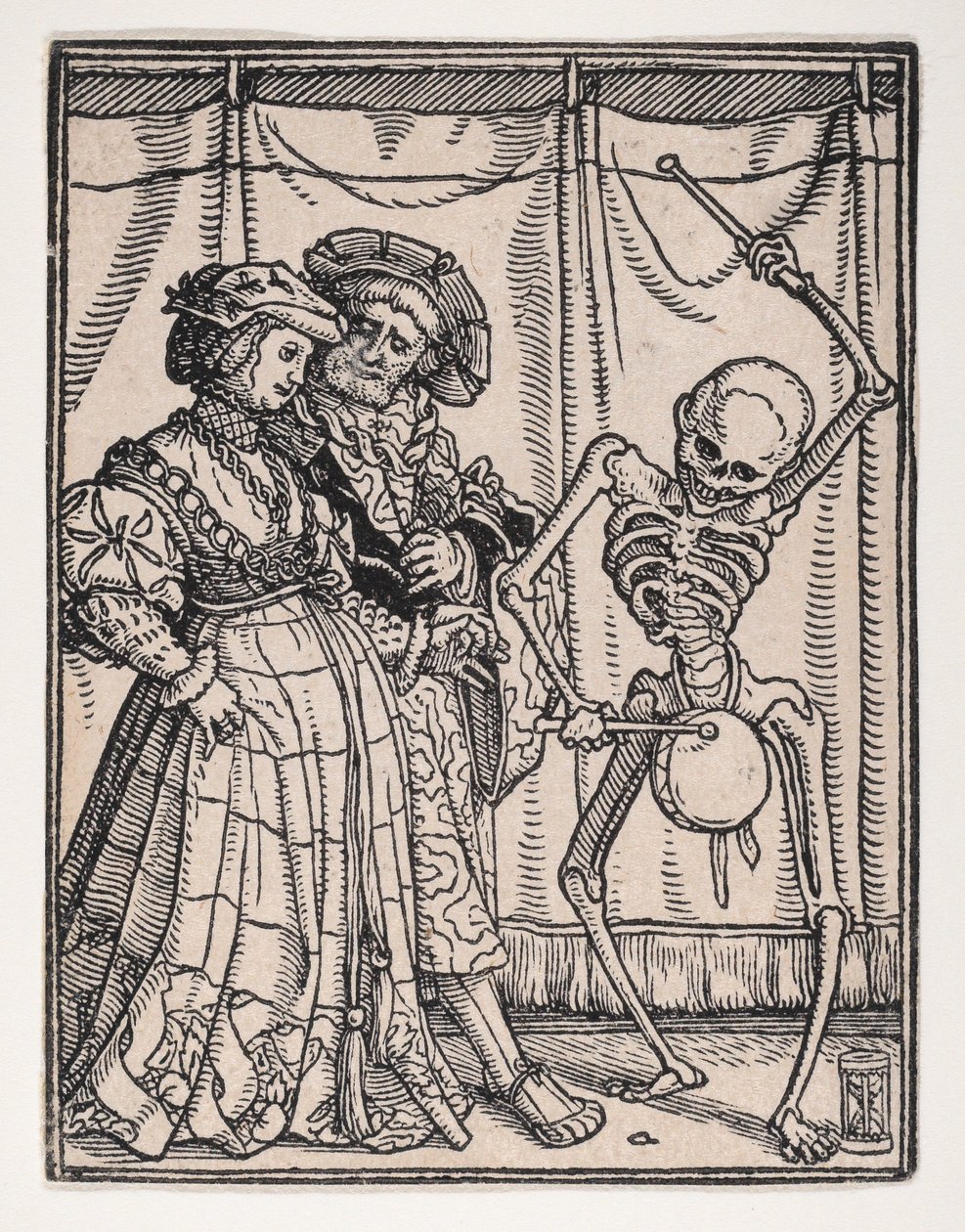 The Noblewoman, fra The Dance of Death, ca. 1526, publisert 1538. av Hans Lützelburger