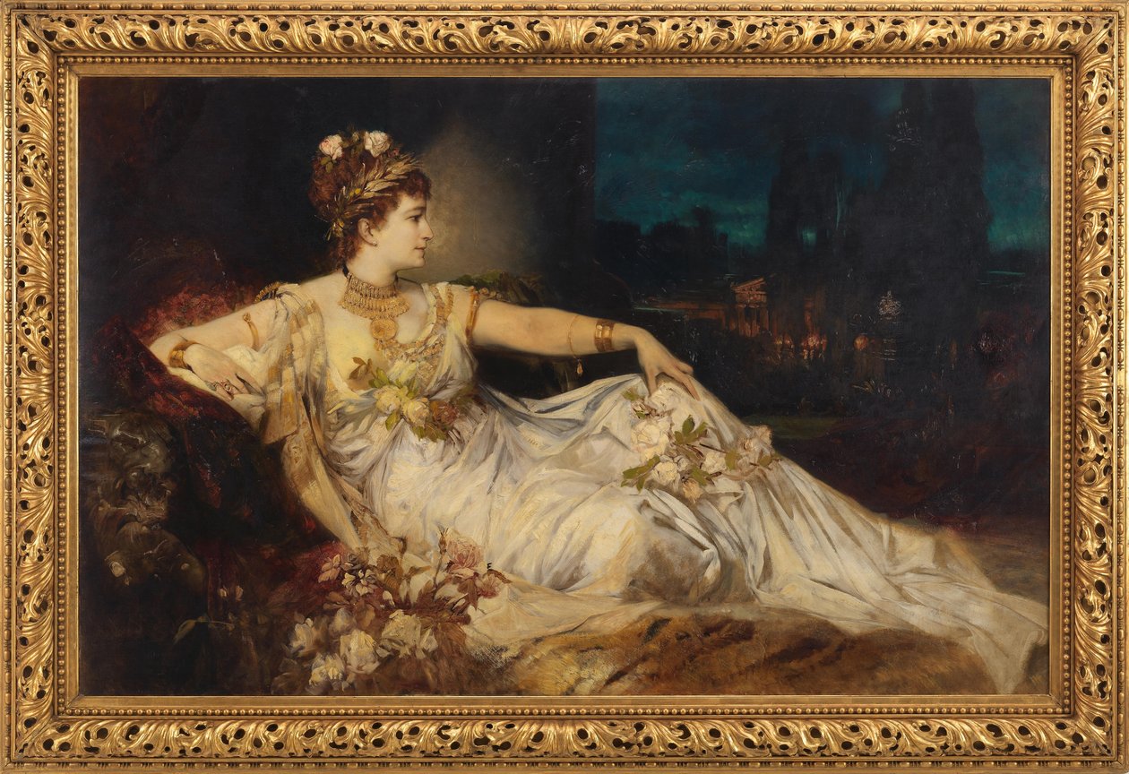 Charlotte Wolter (1834-1897) som «Messalina» i «Arria og Messalina» av Adolf von Wilbrandt av Hans Makart